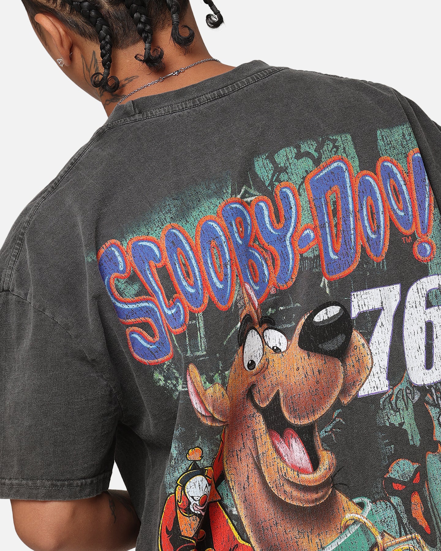 Goat Crew X Scooby-Doo Scooby-Doo Jumbo Heavyweight Vintage T-Shirt Black Wash、mySite、zt4zffjzw