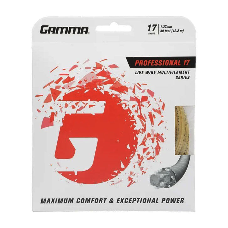 Gamma Live Wire Professional 17/1.27 Tennis String (Natural)