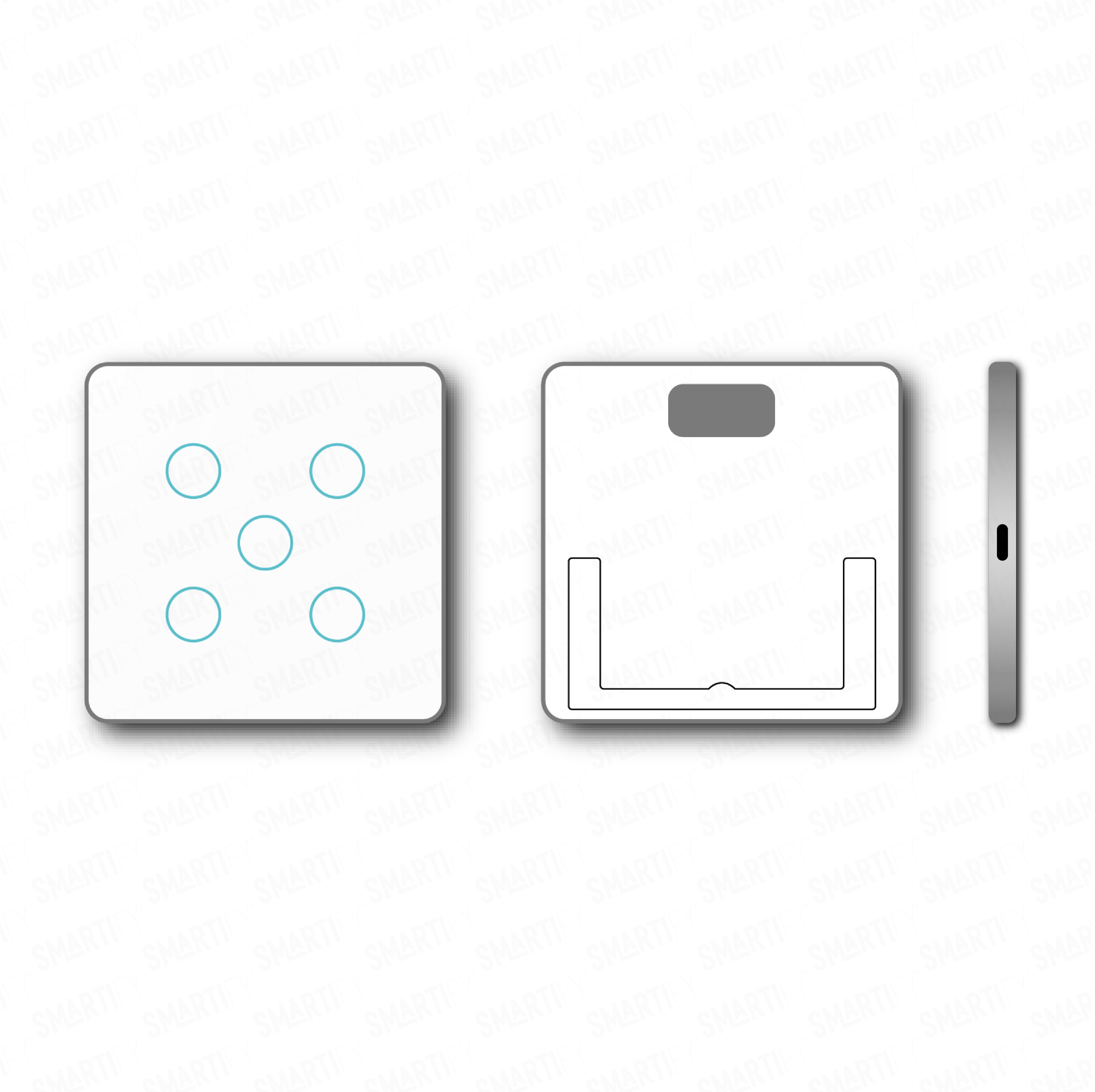 Smartify vPRO Comando de Cenários 5 Botões (15 Cenários) Zigbee Branco - SYPC05ZBBR、mySite、fannypackpong