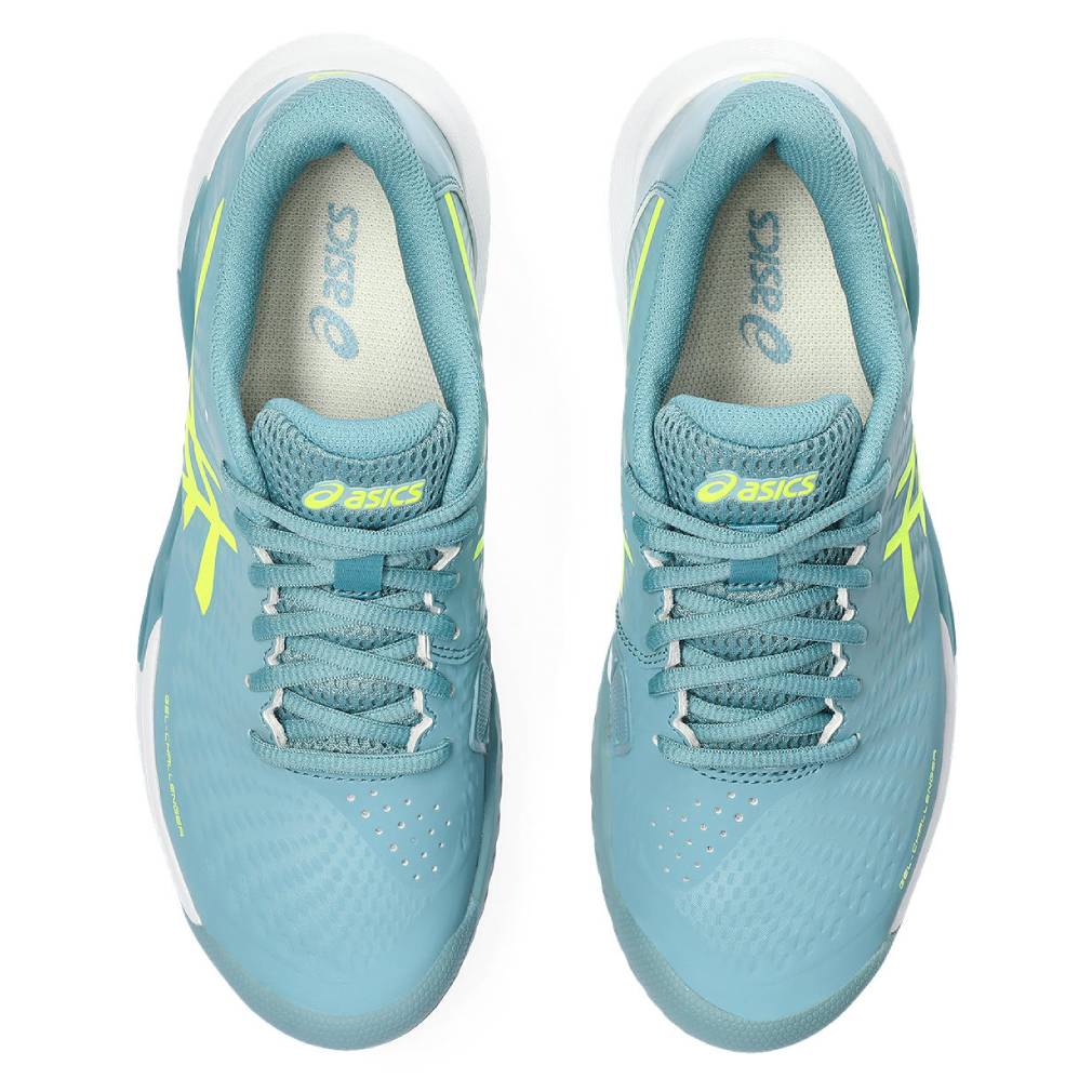 Asics Gel Challenger 14 Women's Tennis Shoe (Blue/Yellow)、mySite、neckold