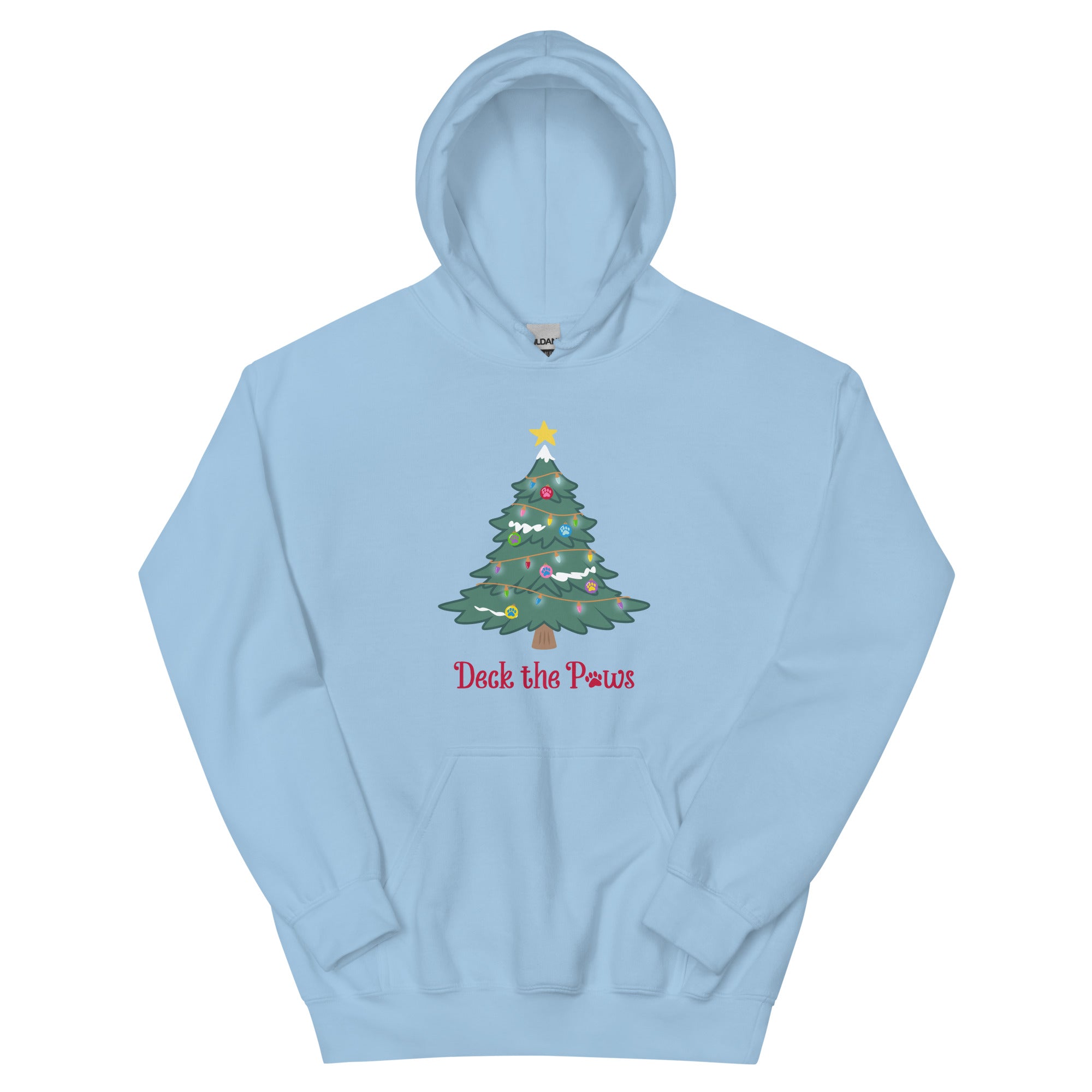Deck The Paws Christmas Tree Hoodie、mySite、camillekostekn