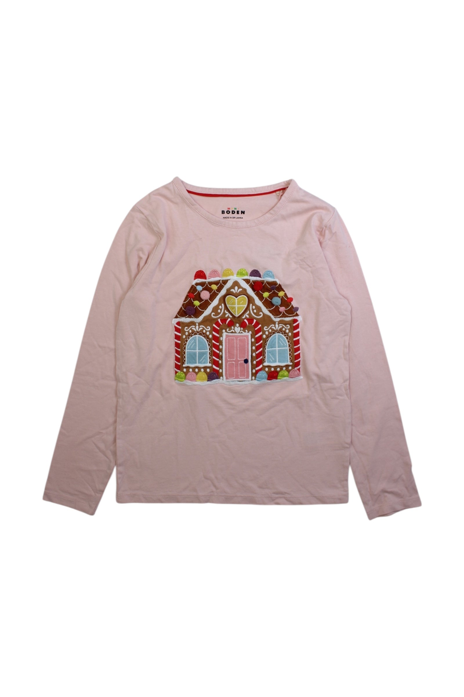 Boden Embroidered Long Sleeve Top Size 8-9Y、mySite、g9winljtr