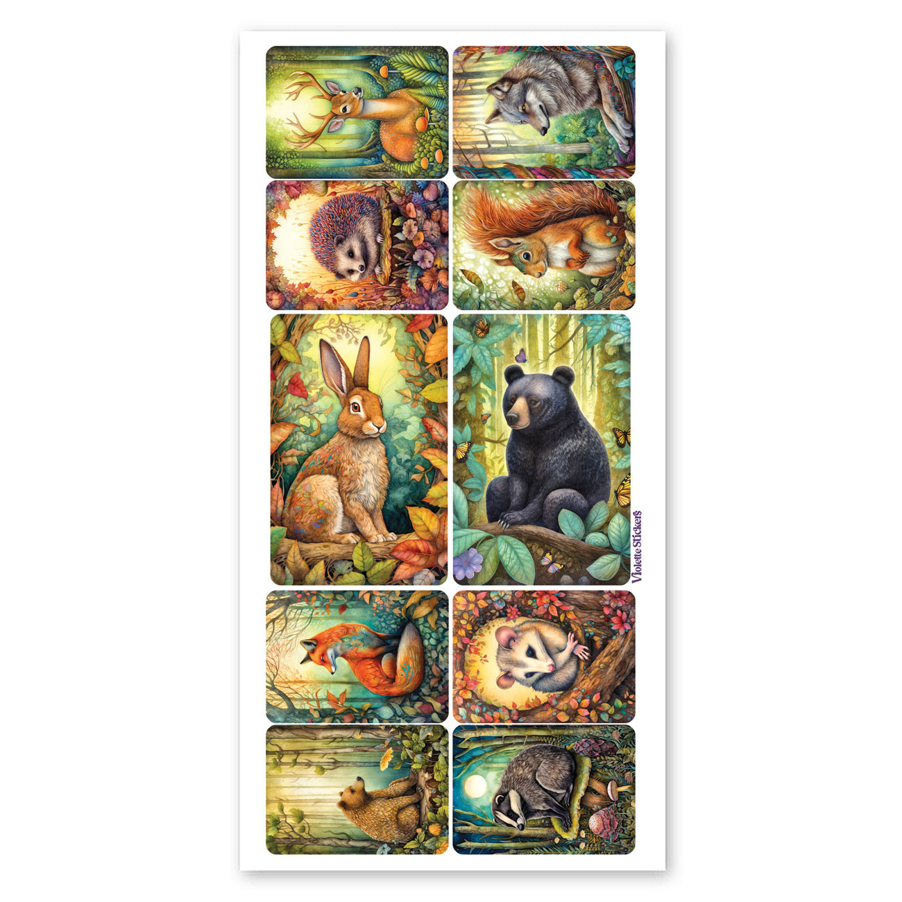 Crystal Forest Animals Stickers、mySite、ghnorth