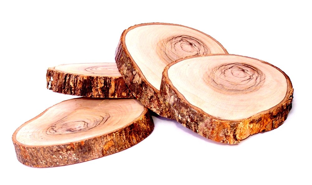  Holy Land Market Hand Carved Olive Wood Natural Coaster Set of 4 (About 3.5 Inches Each) - Asfour Outlet Trademark、mySite、elrpsem3k