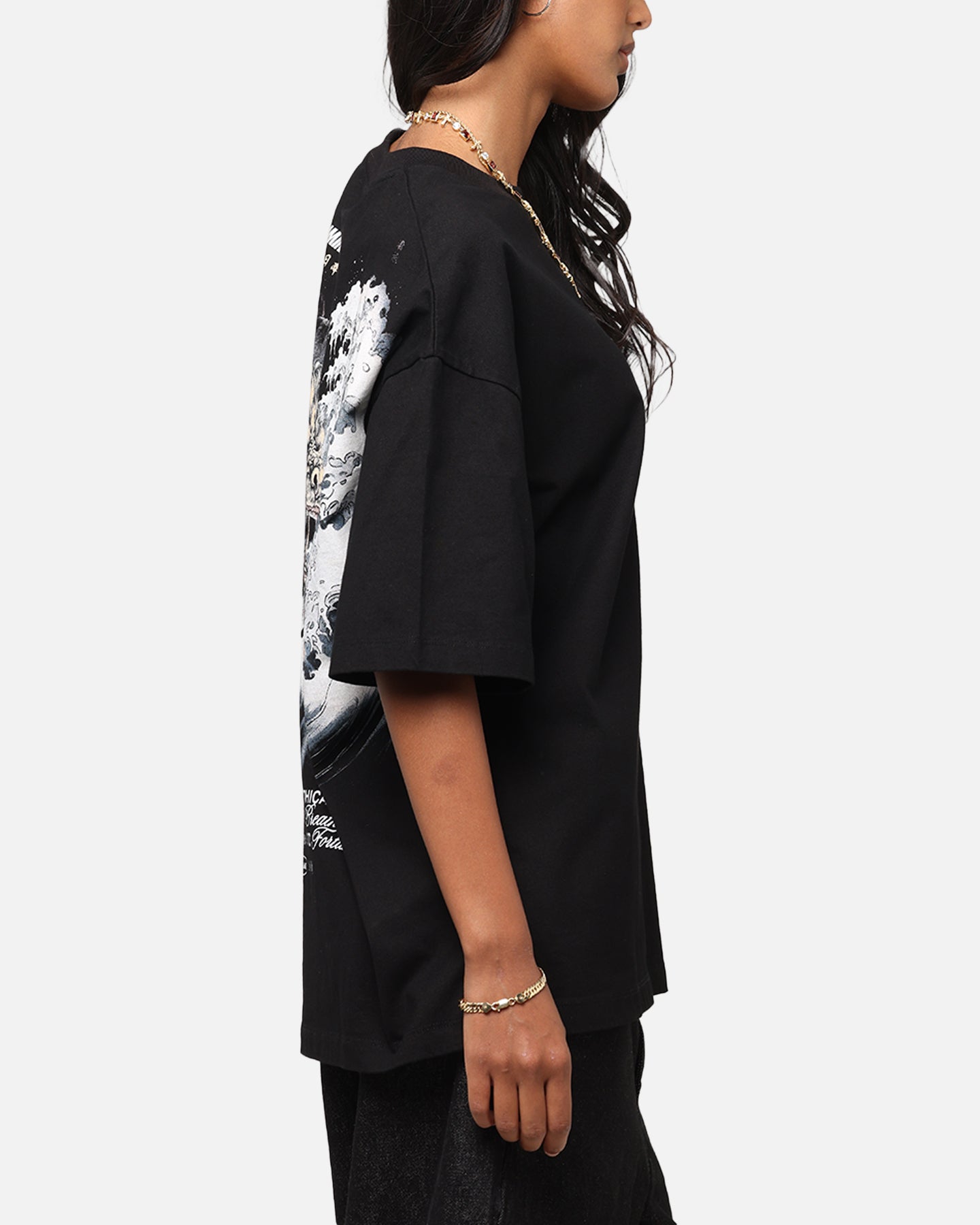 Criminal Damage Dragon Wave T-Shirt Washed Black、mySite、zt4zffjzw