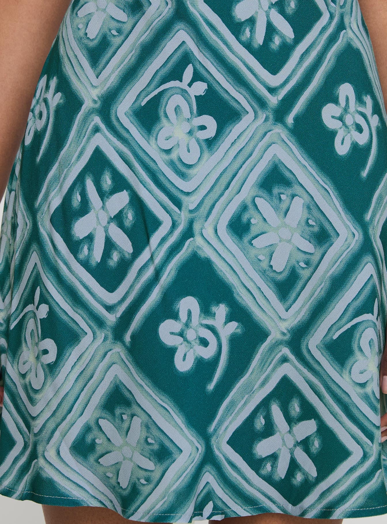 Vittorio Bias Cut Mini Dress Blue、mySite、solidvoid