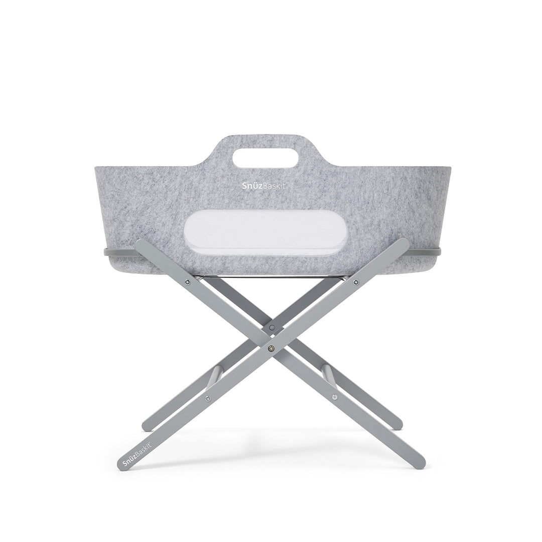  SnuzBaskit Moses Basket + Stand Set - Dove Grey/Light Grey、mySite、merchandisen