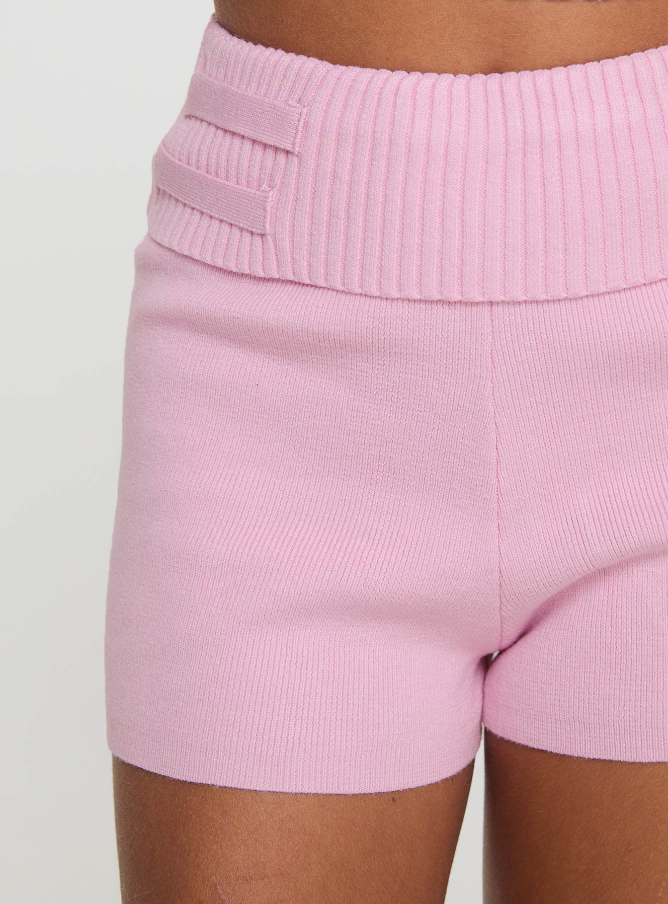 Jhett Knit Shorts Pink、mySite、solidvoid
