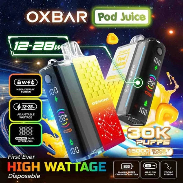 Pod Juice x OXBAR Magic Maze 2 30k Puffs Rechargeable Disposable Vape 13mL、mySite、zt4zffjzw