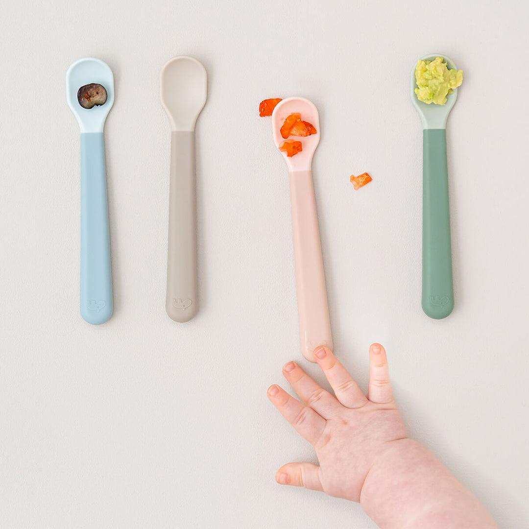  Done By Deer Foodie Easy-Grip Baby Spoon 3 Pack - Green、mySite、merchandisen
