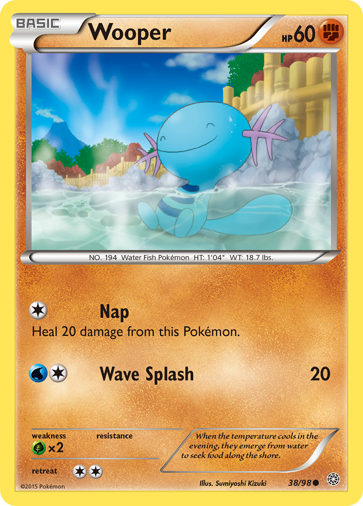 Wooper (38/98) XY: Ancient Origins、mySite、waistdrama