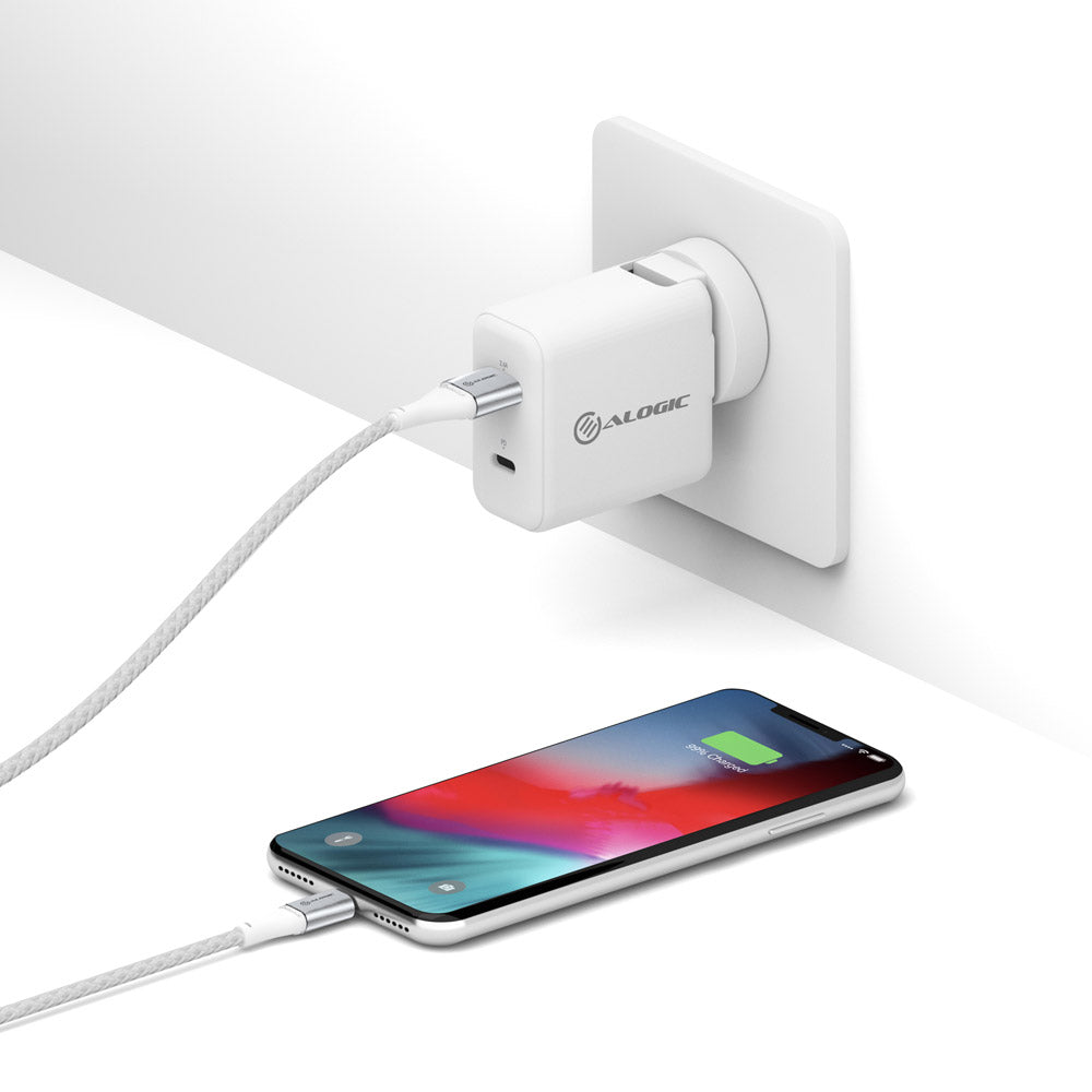 SUPER Ultra USB-A to Lightning Cable -Silver-1.5m、mySite、fannypackpong