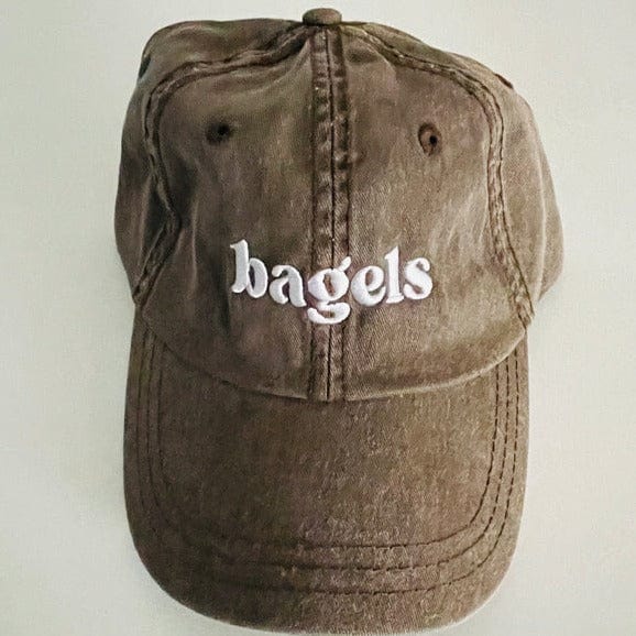 Unisex Bagels Baseball Cap - Brown、mySite、topwebapps