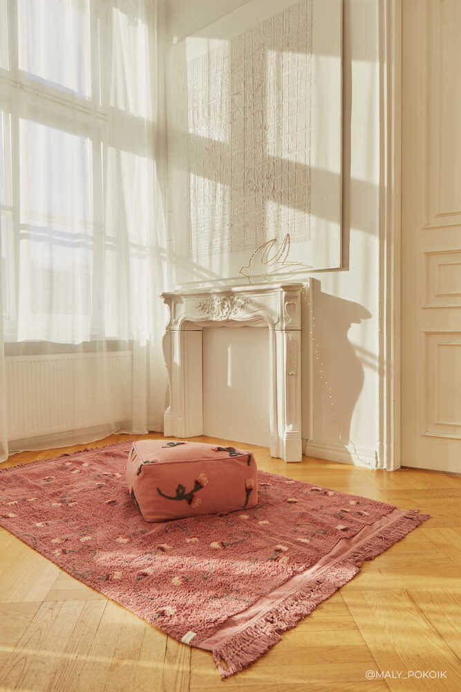 WASHABLE AREA RUG ENGLISH GARDEN ROSE、mySite、gigharbornorthrealestate