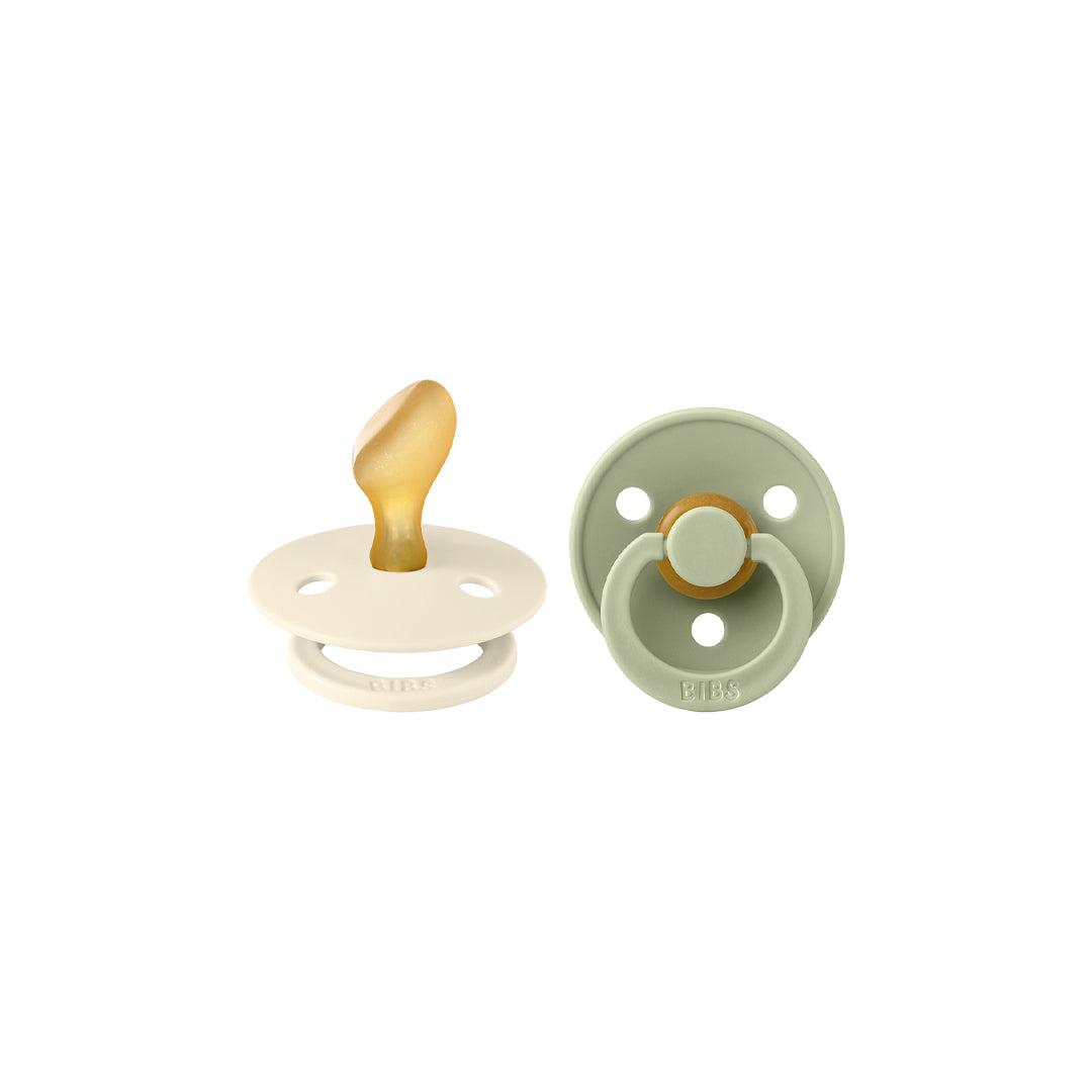  BIBS Colour Anatomical Pacifier - 2 Pack - Ivory/Sage - Latex、mySite、merchandisen