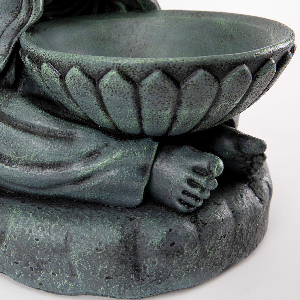 Buddhist Garden Statue: Monk with Bowl、mySite、topwebapps