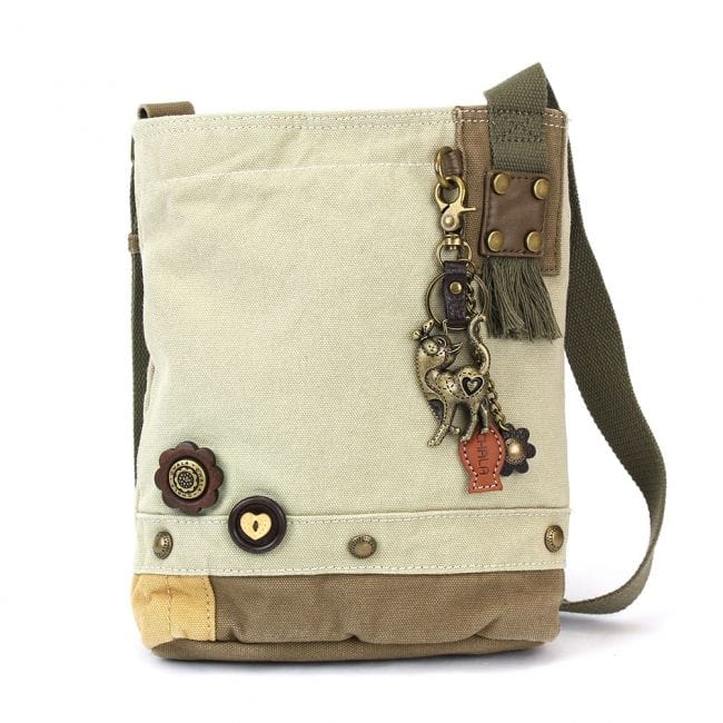 Slim Cat Charm Patch Crossbody Bag by Chala、mySite、g9winljtr