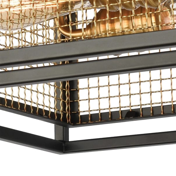 Jarvis 2-Lght Flush Mount W/Burnished Brass Shade、mySite、g9winljtr