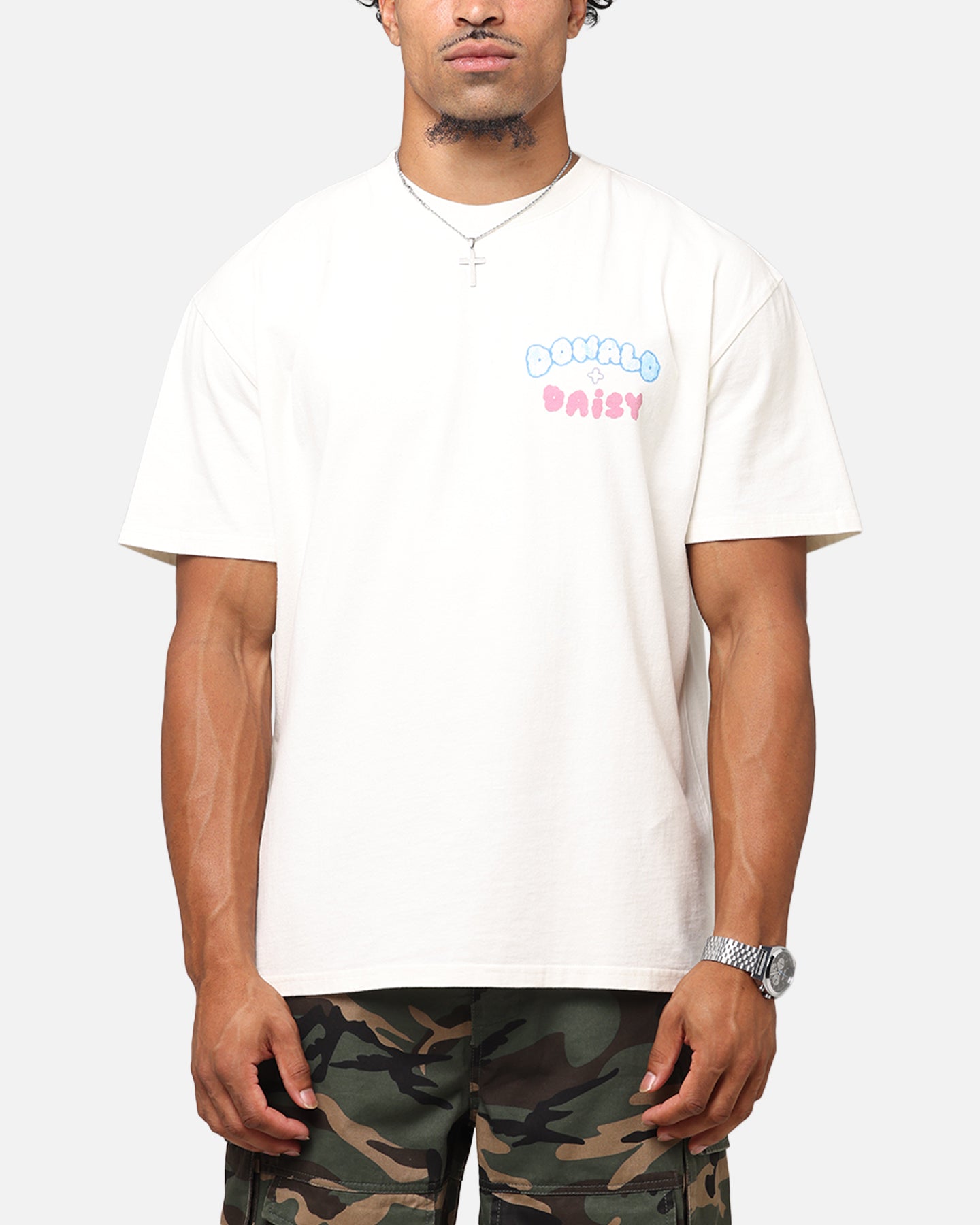 Goat Crew Disney's Daisy Duck & Donald Duck Heavyweight T-Shirt Off White、mySite、zt4zffjzw