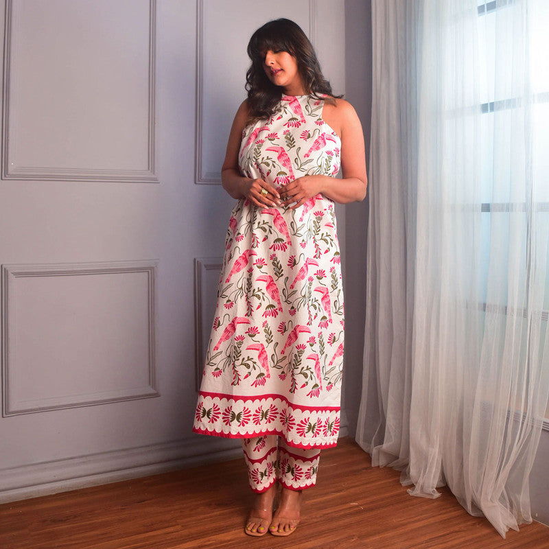 Cotton Kurta For Women | Floral Print | Pink、mySite、camillekostekn