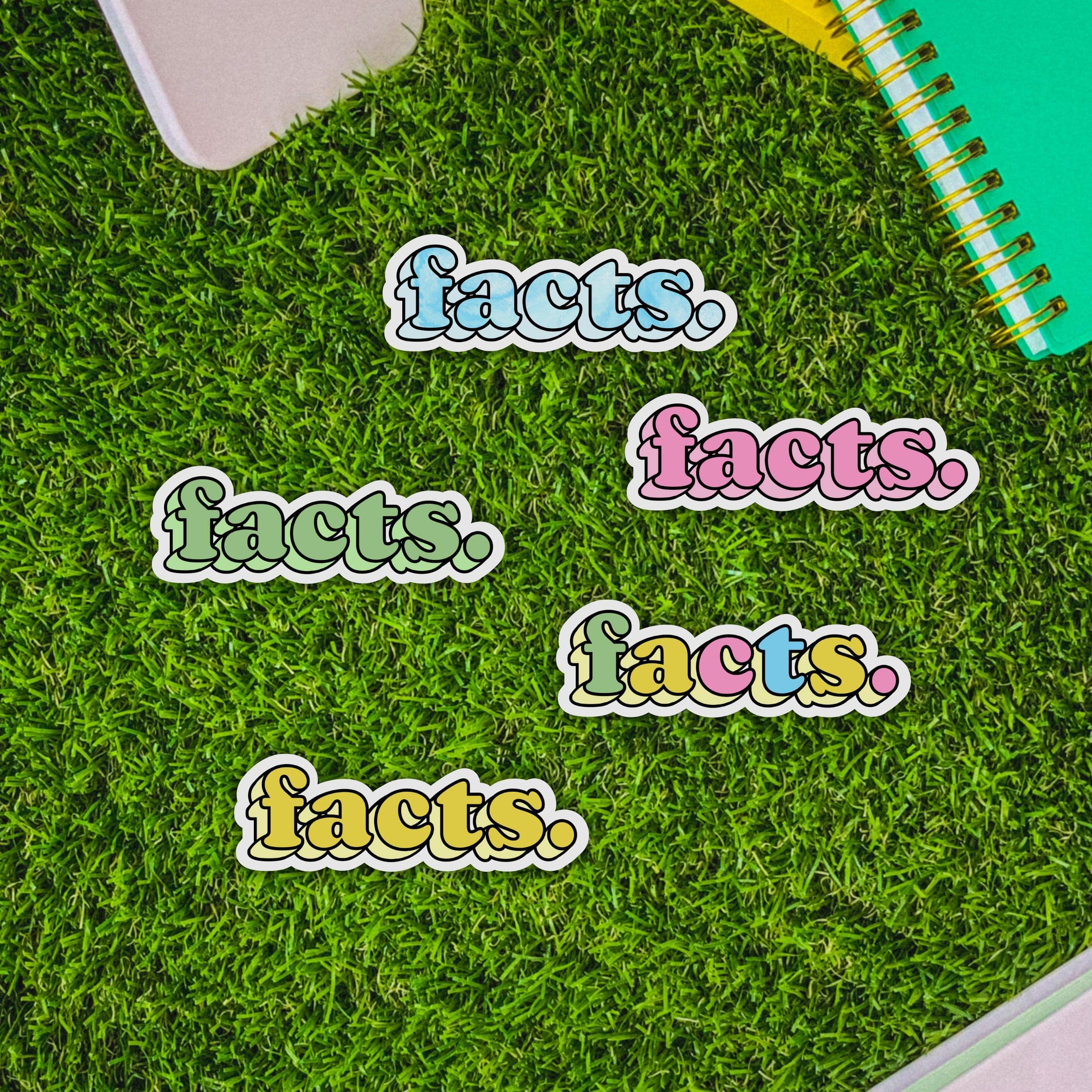  Facts. Bold Aesthetic Sticker 5 Pack、mySite、elrpsem3k
