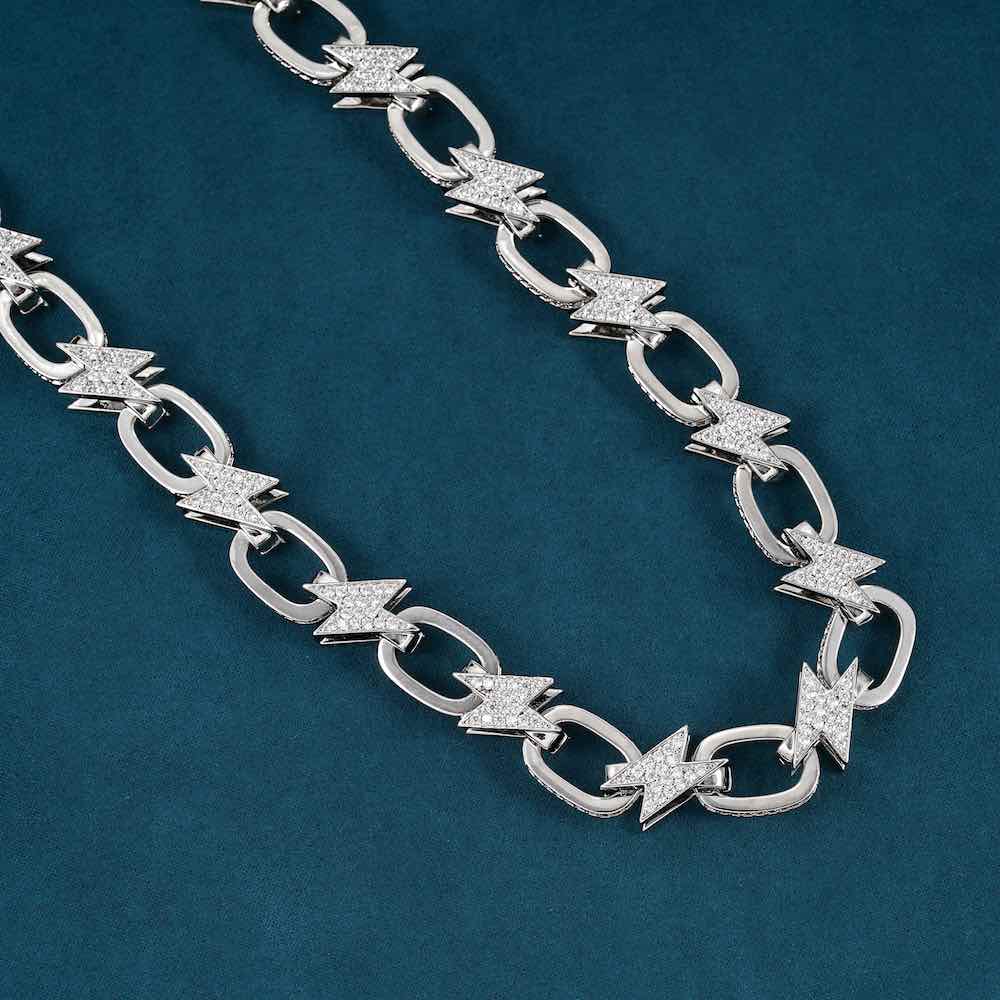 14MM Moissanite Bolt Link Chain 14k Gold、mySite、hinf8tx79