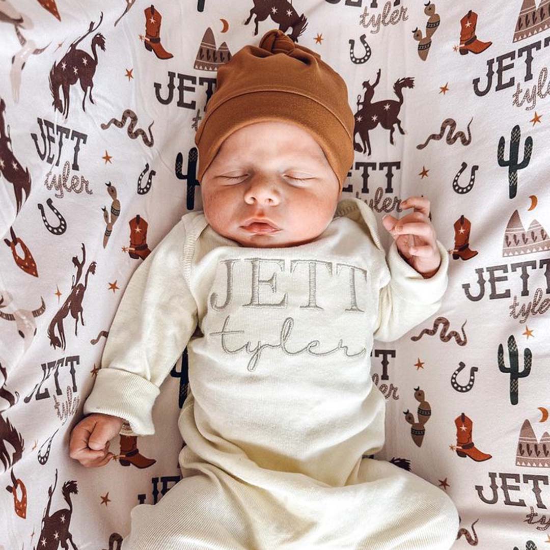  Giddy Up Personalized Baby Name Swaddle Blanket、mySite、layawaytickets