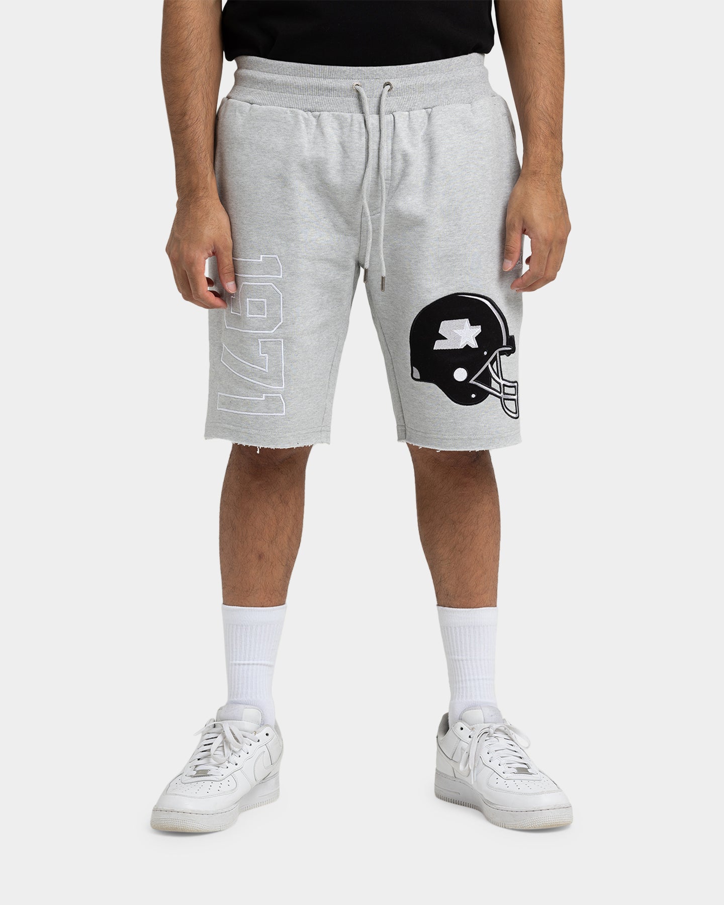 Starter Football Track Shorts Grey Marle、mySite、zt4zffjzw