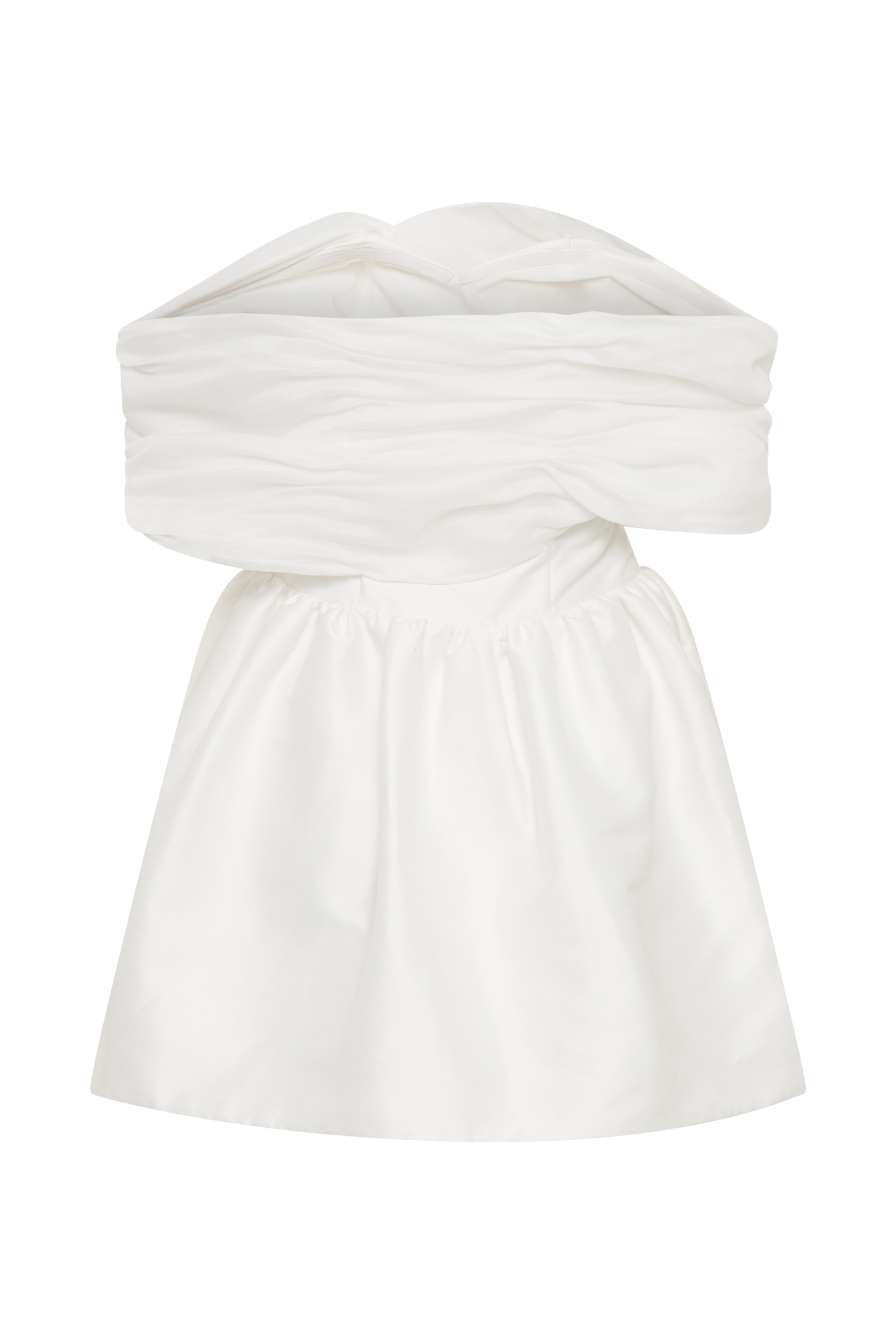 Tessa Structured Mini Dress - White、mySite、solidvoid