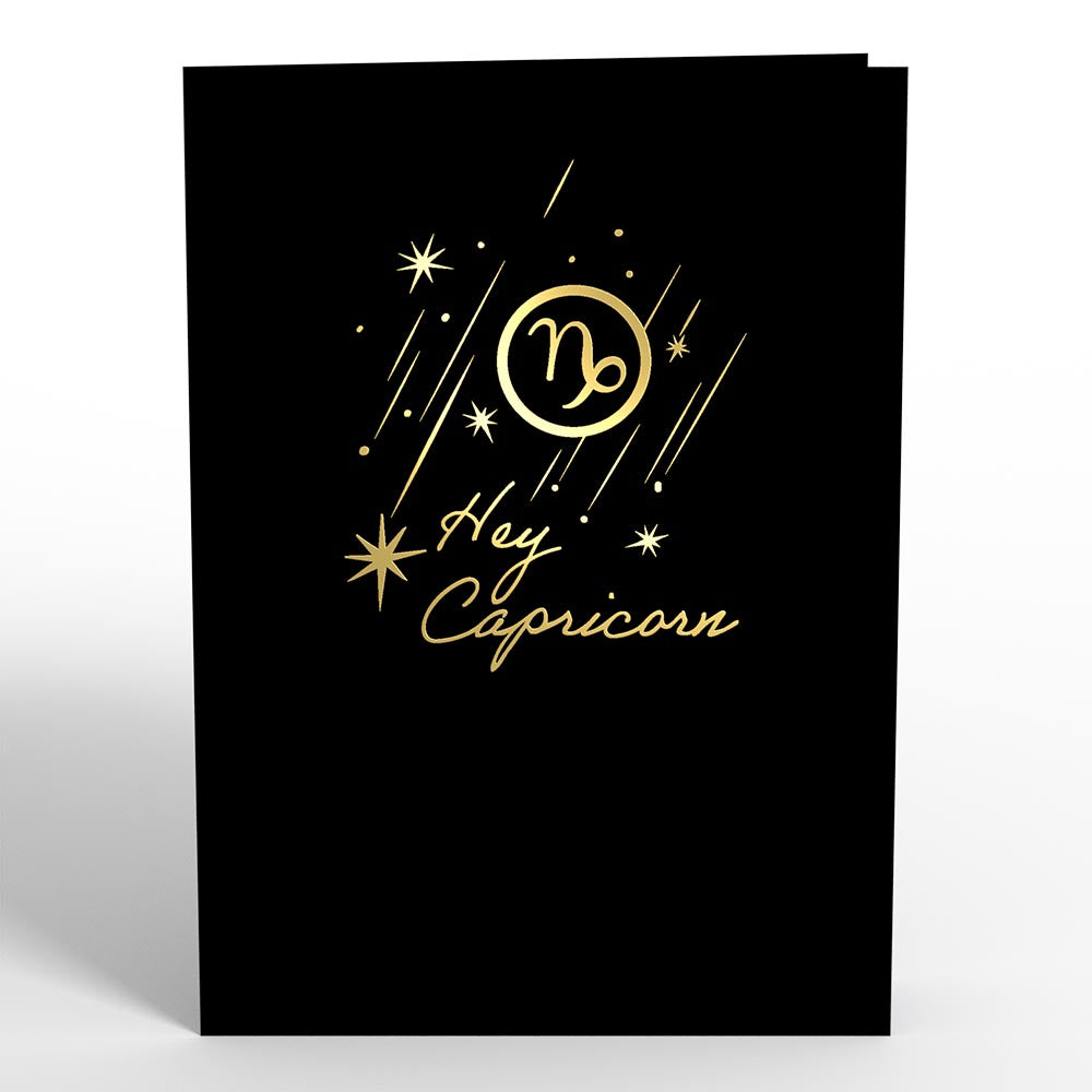 Capricorn Zodiac Birthday Pop-Up Card、mySite、solidvoid