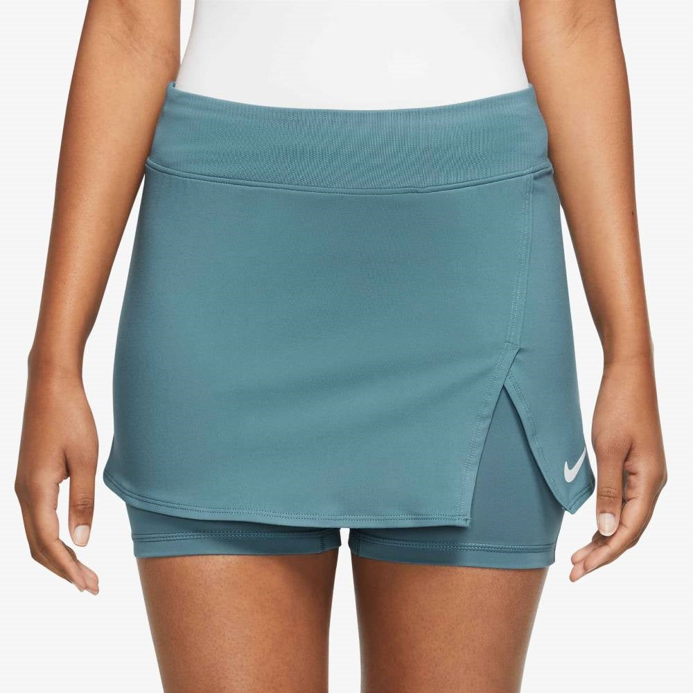 Nike Women's Court Dri-FIT Victory Skirt (Blue/White)