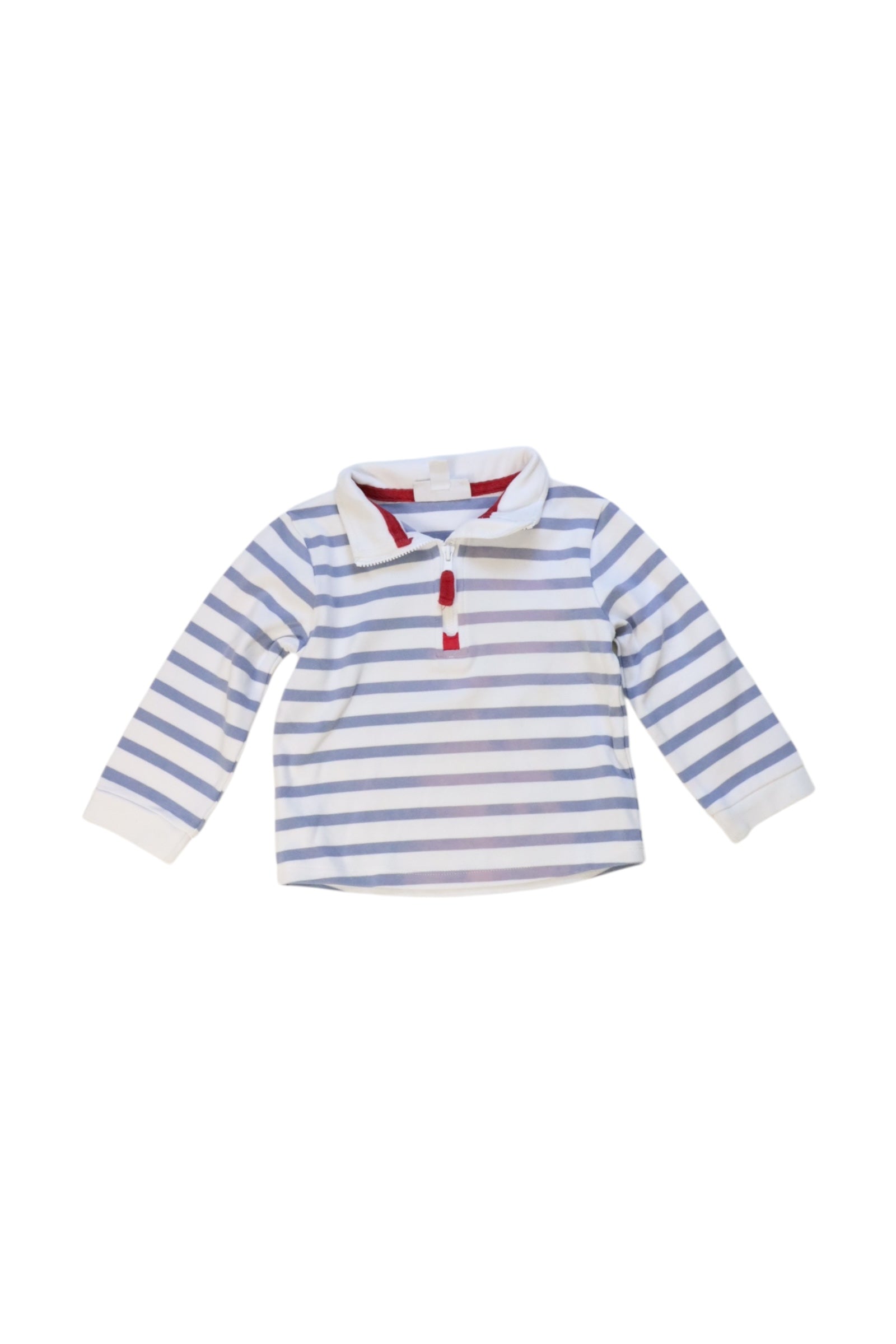 The Little White Company Striped Long Sleeve Polo 12-18M、mySite、g9winljtr
