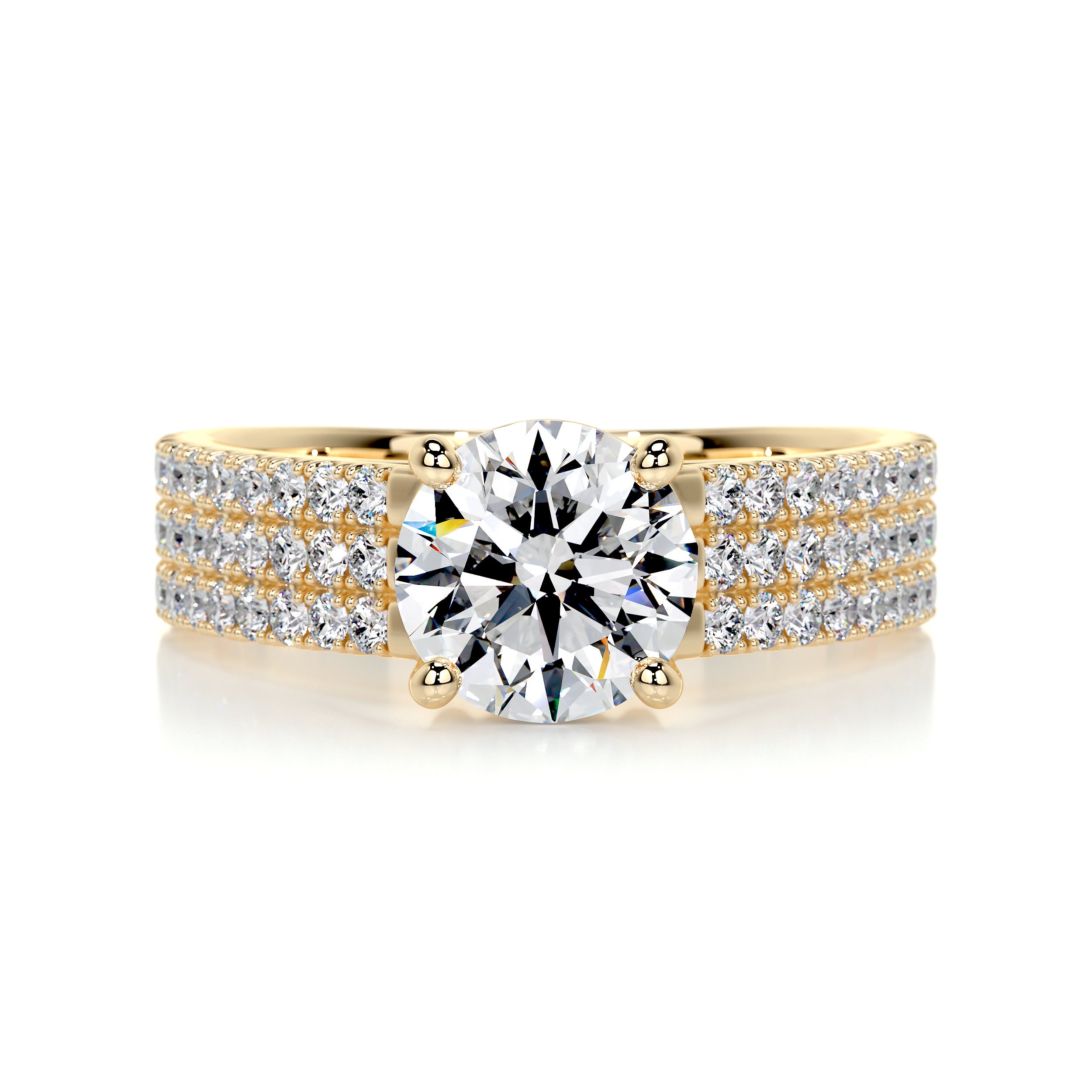Jillian Diamond Engagement Ring -18K Yellow Gold、mySite、hinf8tx79