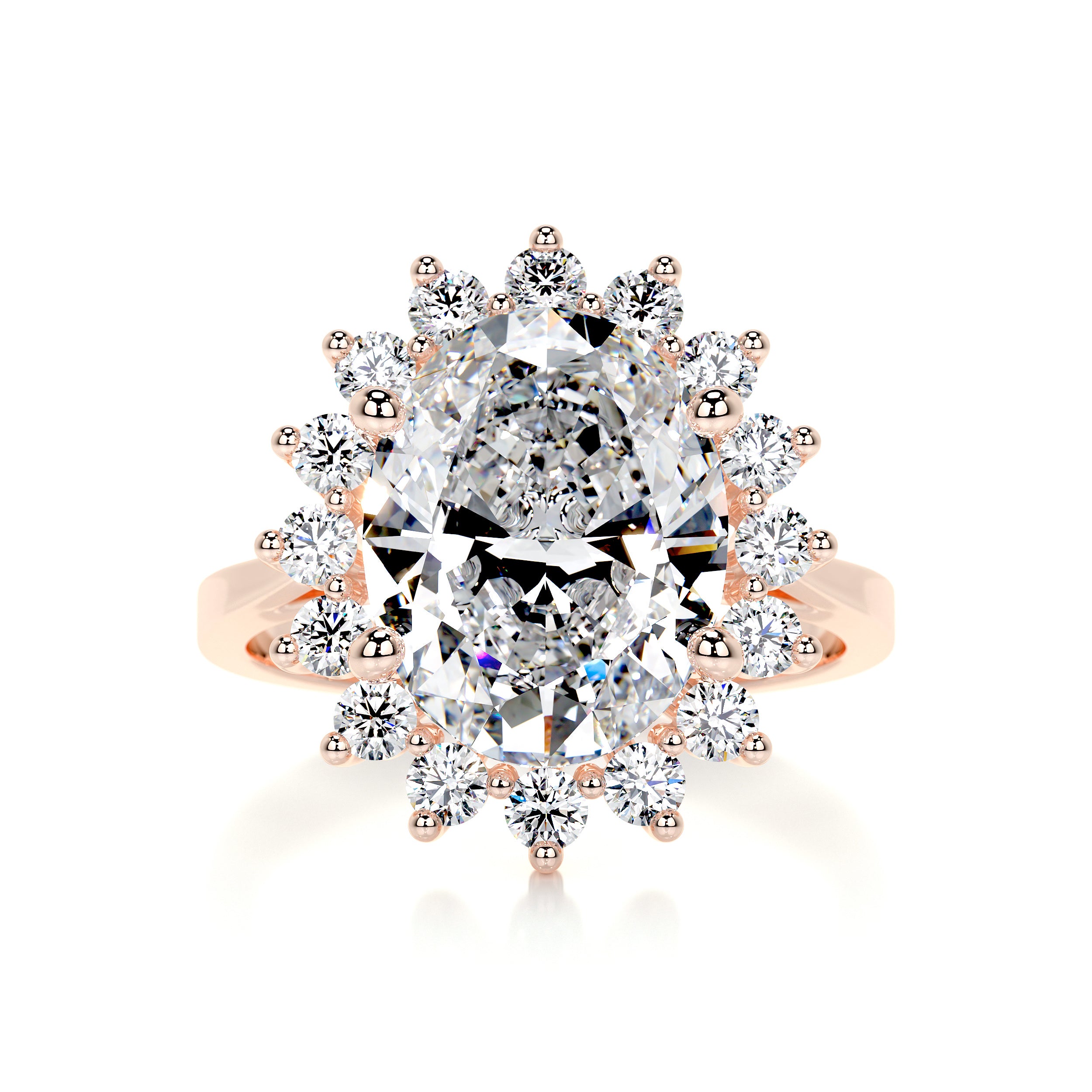 Lyn Diamond Engagement Ring - 14K Rose Gold、mySite、hinf8tx79