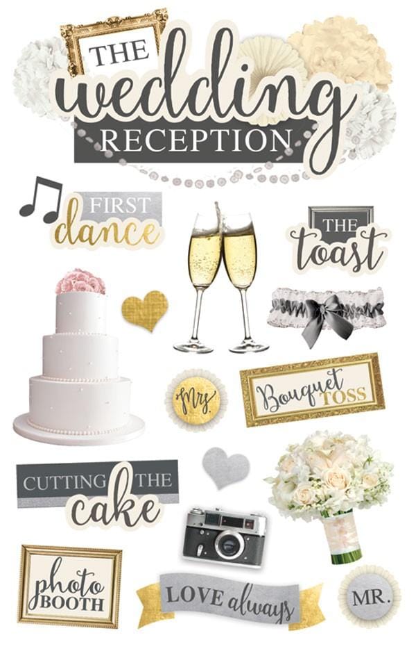  Scrapbook Stickers - 3D Wedding Reception、mySite、ghnorth