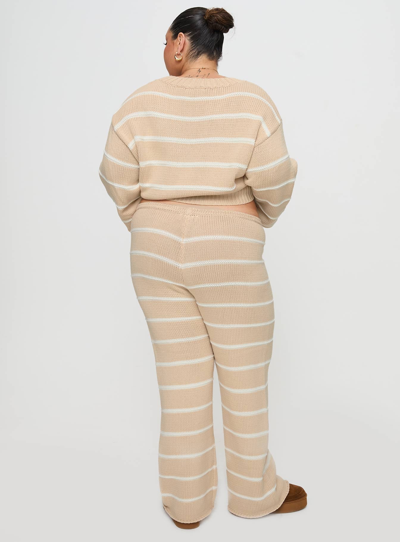 Read Your Mind Knit Pant Cream Stripe、mySite、solidvoid