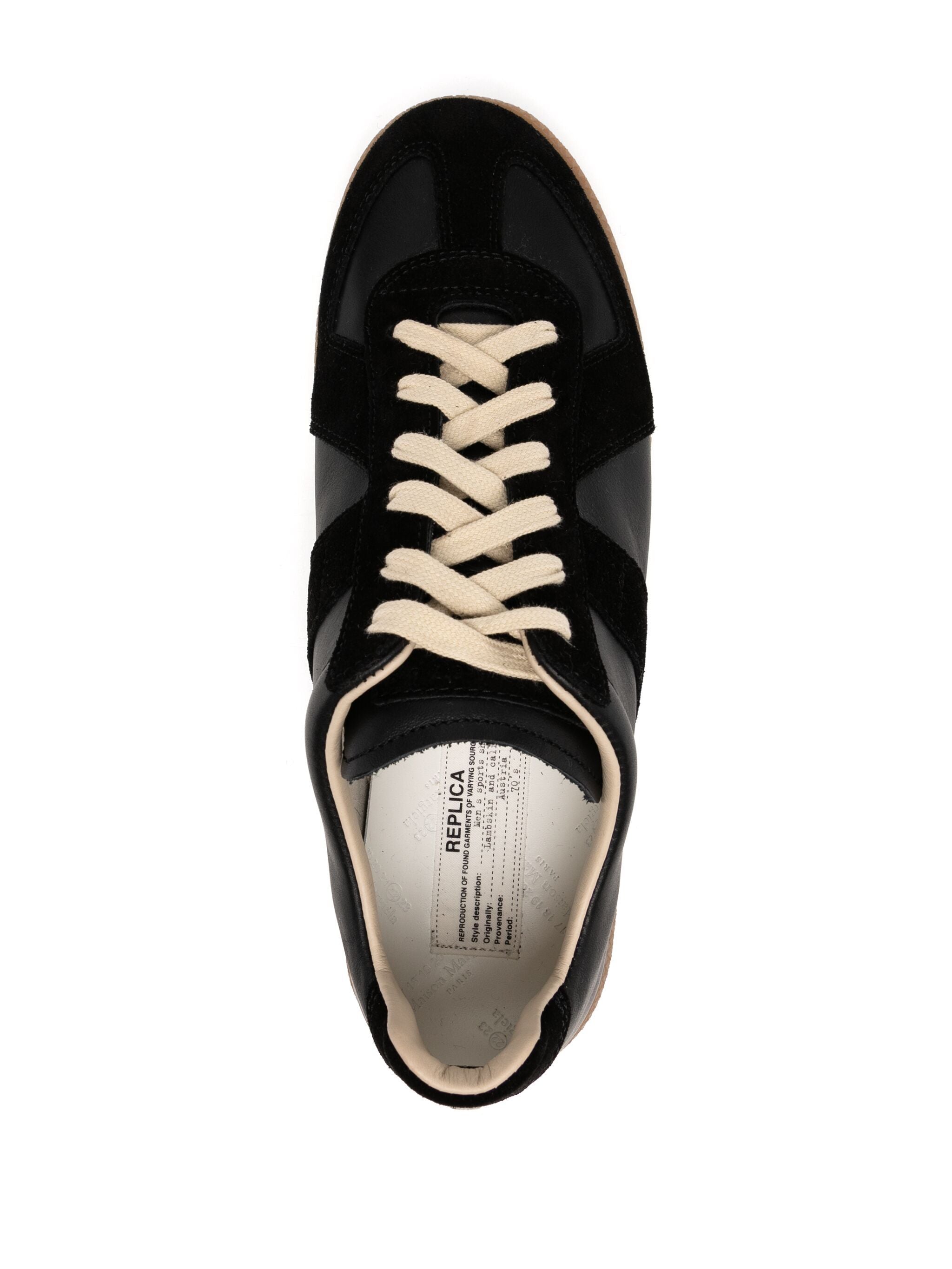 Maison Margiela Lace Up Black Trainers、mySite、garminoutage.com