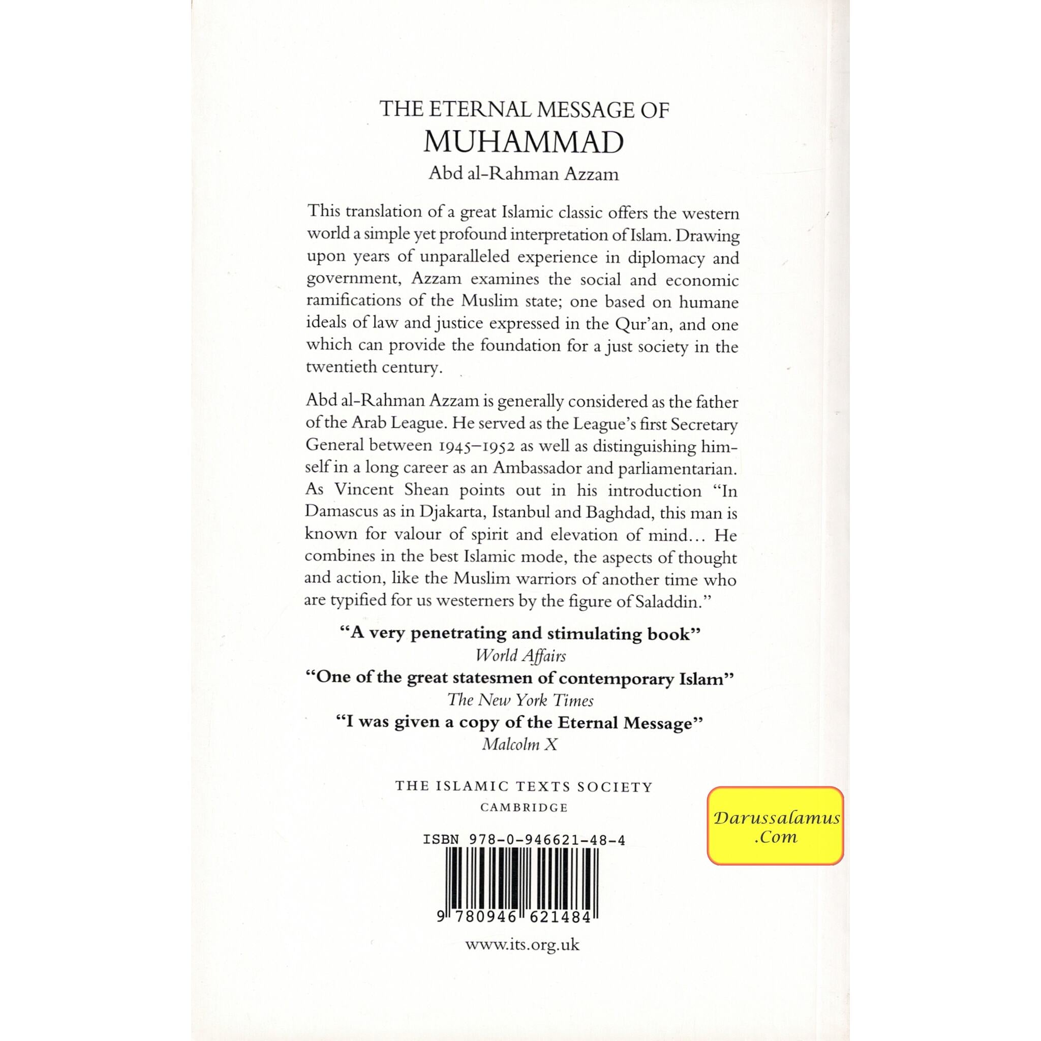 The Eternal Message of Muhammad (Islamic Texts Society) By Abd Al-rahman Azzam、mySite、topwebapps