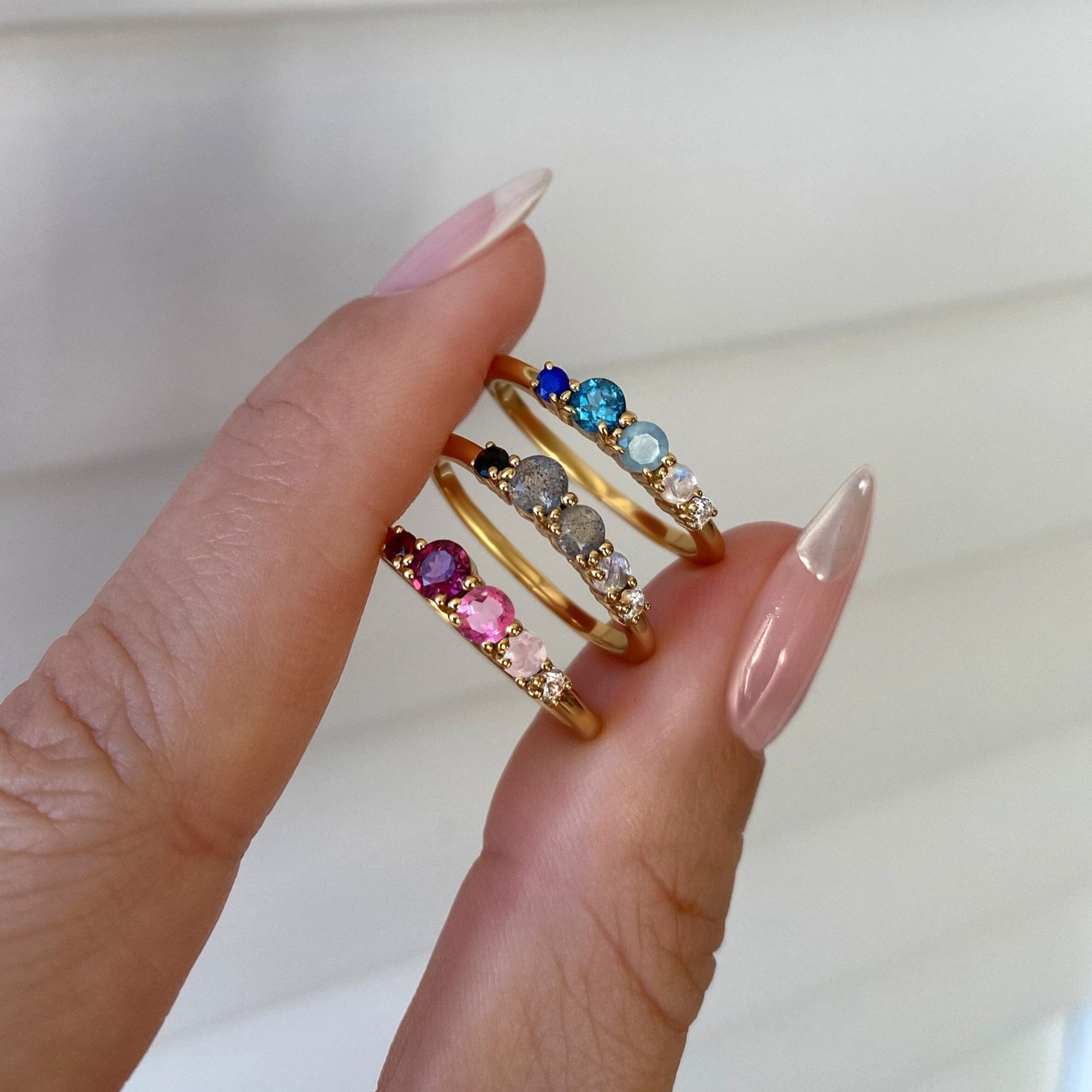 Aquamarine Moonstone Ring - Rain、mySite、hinf8tx79