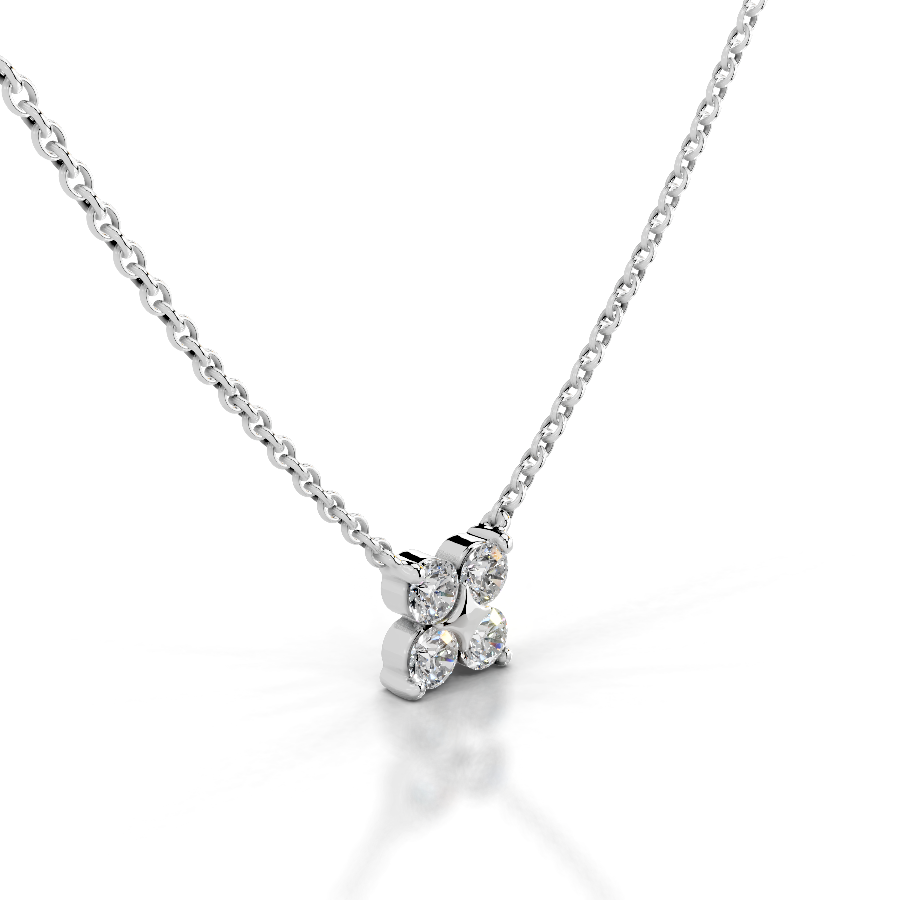 Ottilie Diamond Pendant (0.4 Carat) -18K White Gold、mySite、hinf8tx79