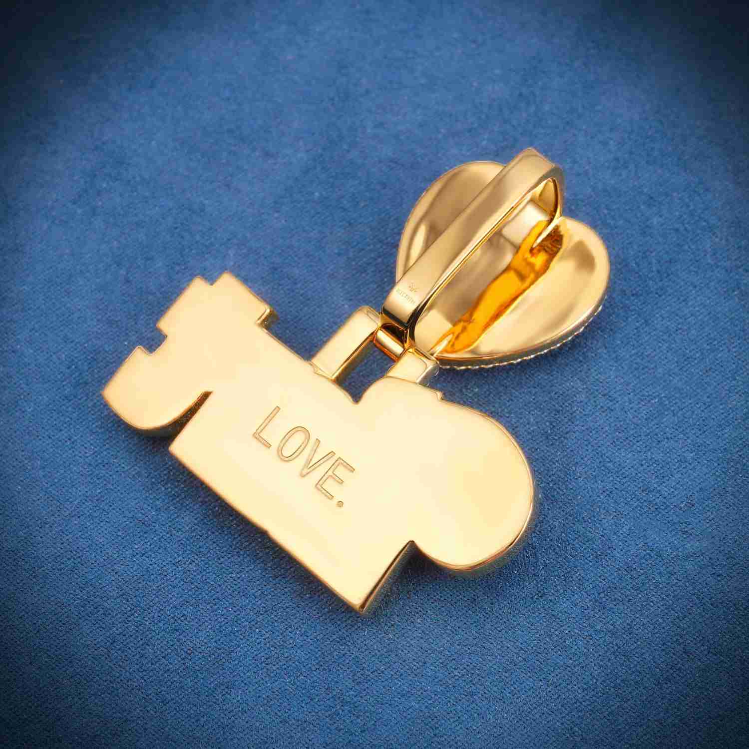 HART Custom Moissanite Pendant 14k Gold、mySite、hinf8tx79