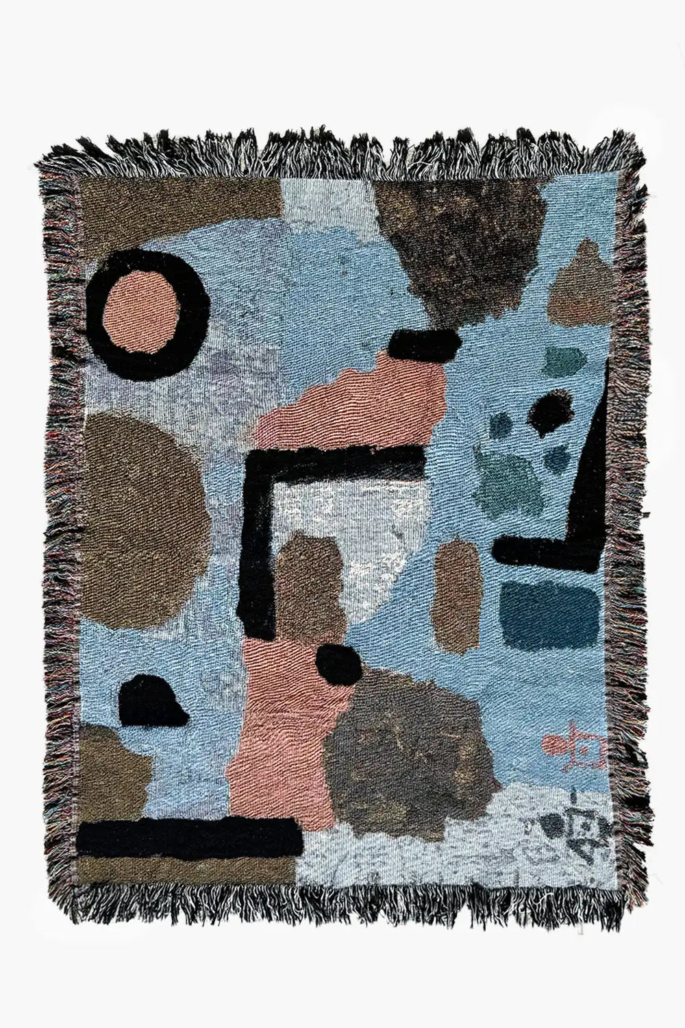 Paul Klee Blue Abstract Woven Throw Blanket、mySite、gigharbornorthrealestate