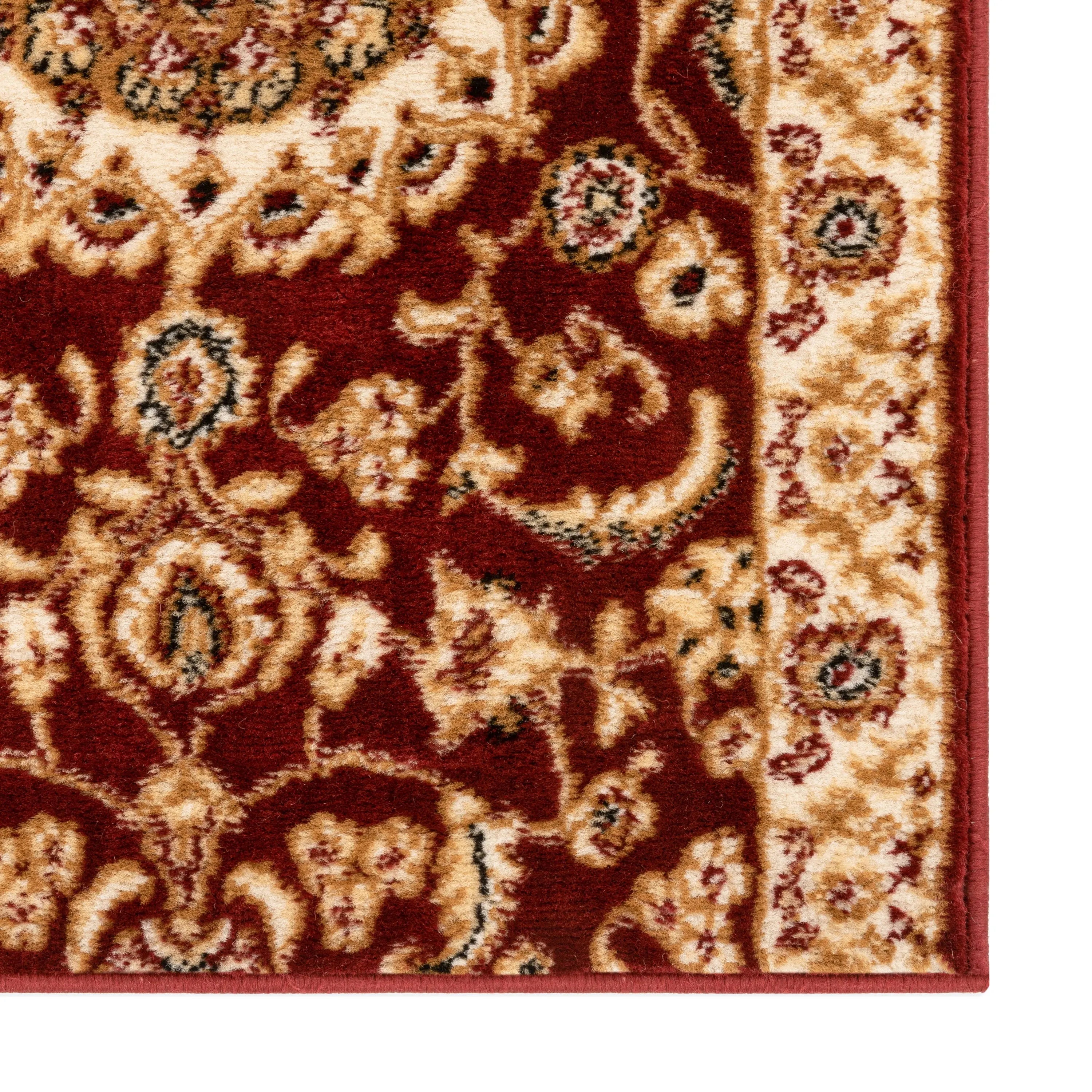 Custom Size Runner Medallion Oriental Persian Pattern Red Choose Your Width x Choose Your Length Hallway Runner Rug、mySite、gigharbornorthrealestate
