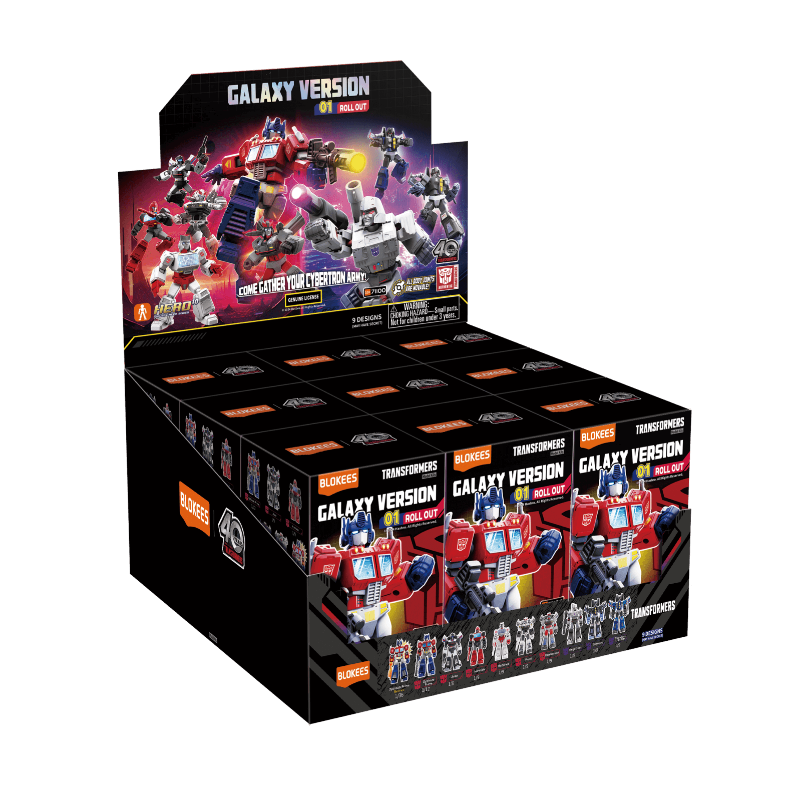 Blokees Transformers Galaxy 01: Roll Out Complete Set (Box of 9 Individually Boxed)、mySite、hgirdovlk