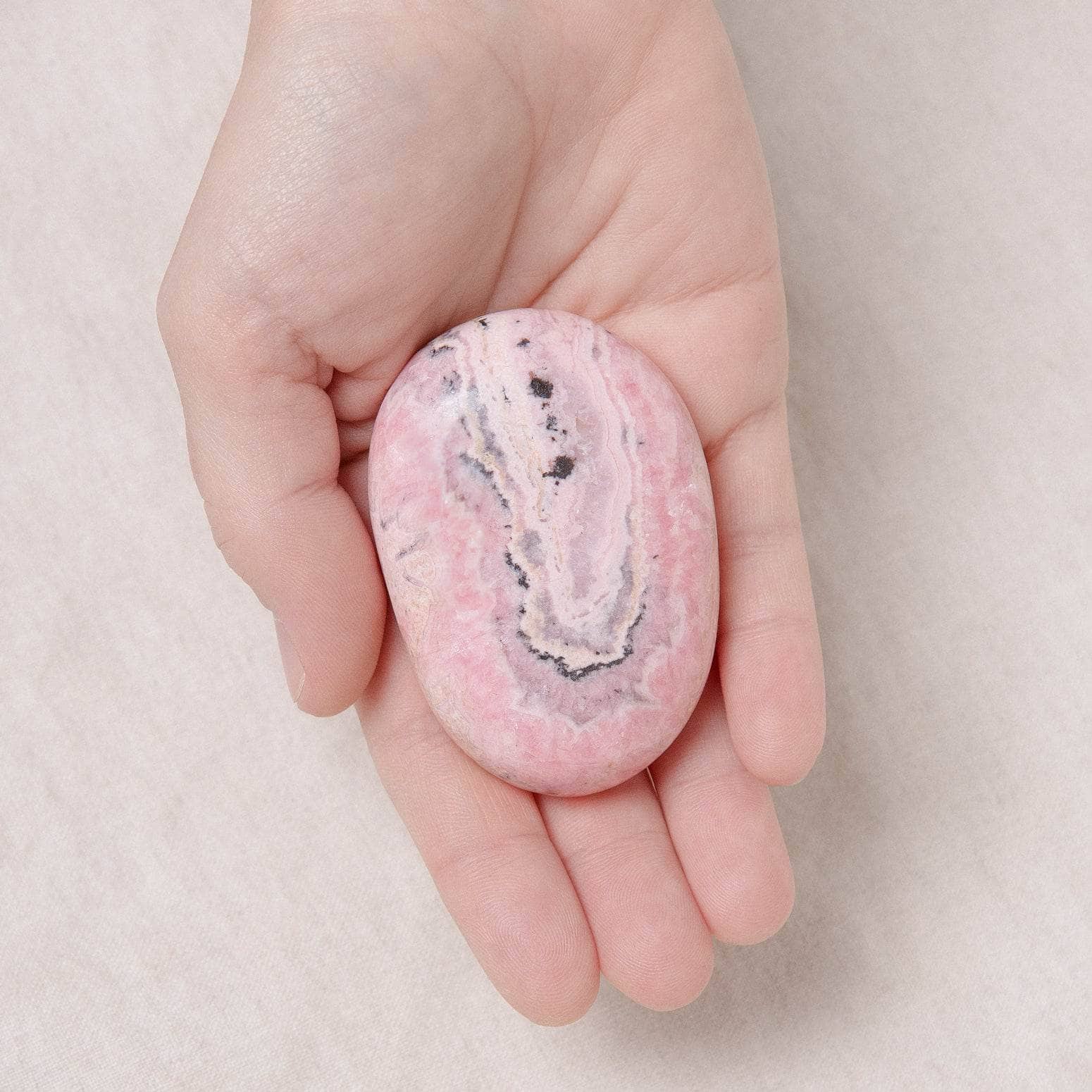 Peruvian Rhodochrosite Palm Stones - AAA Premium Quality、mySite、hinf8tx79