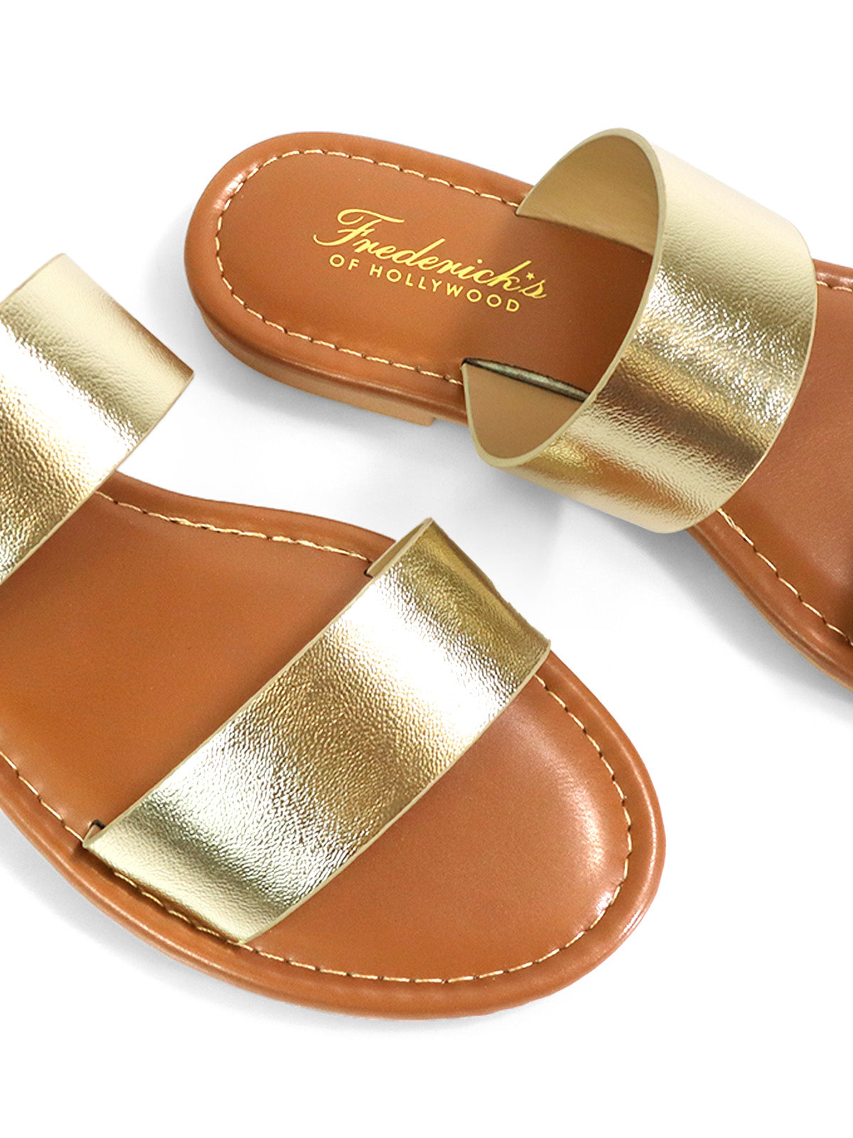 Janelle Double Band Flat Sandal、mySite、bengalsvssteelers