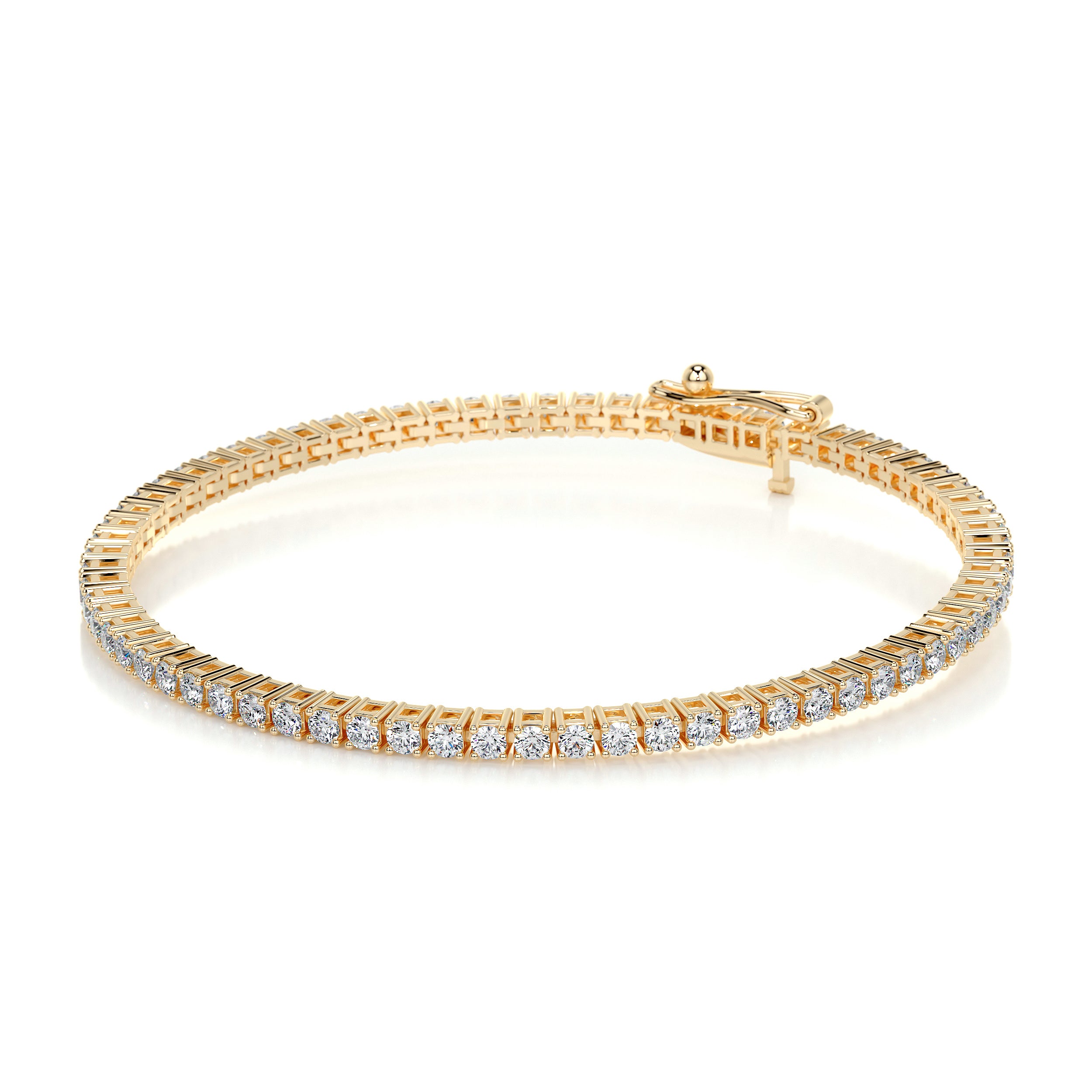 Sidney Tennis Diamonds Bracelet -18K Yellow Gold、mySite、hinf8tx79