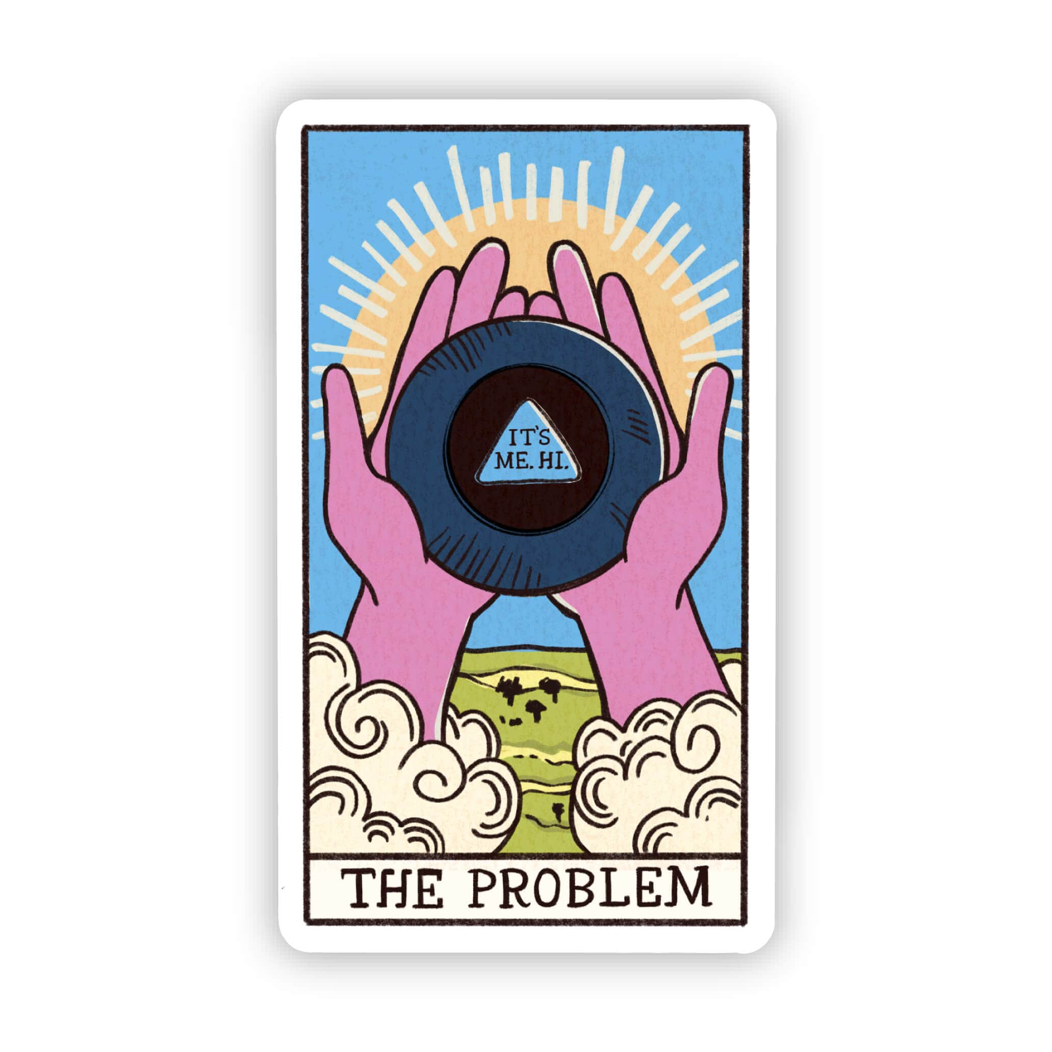  The Problem Tarot Card Sticker、mySite、ghnorth
