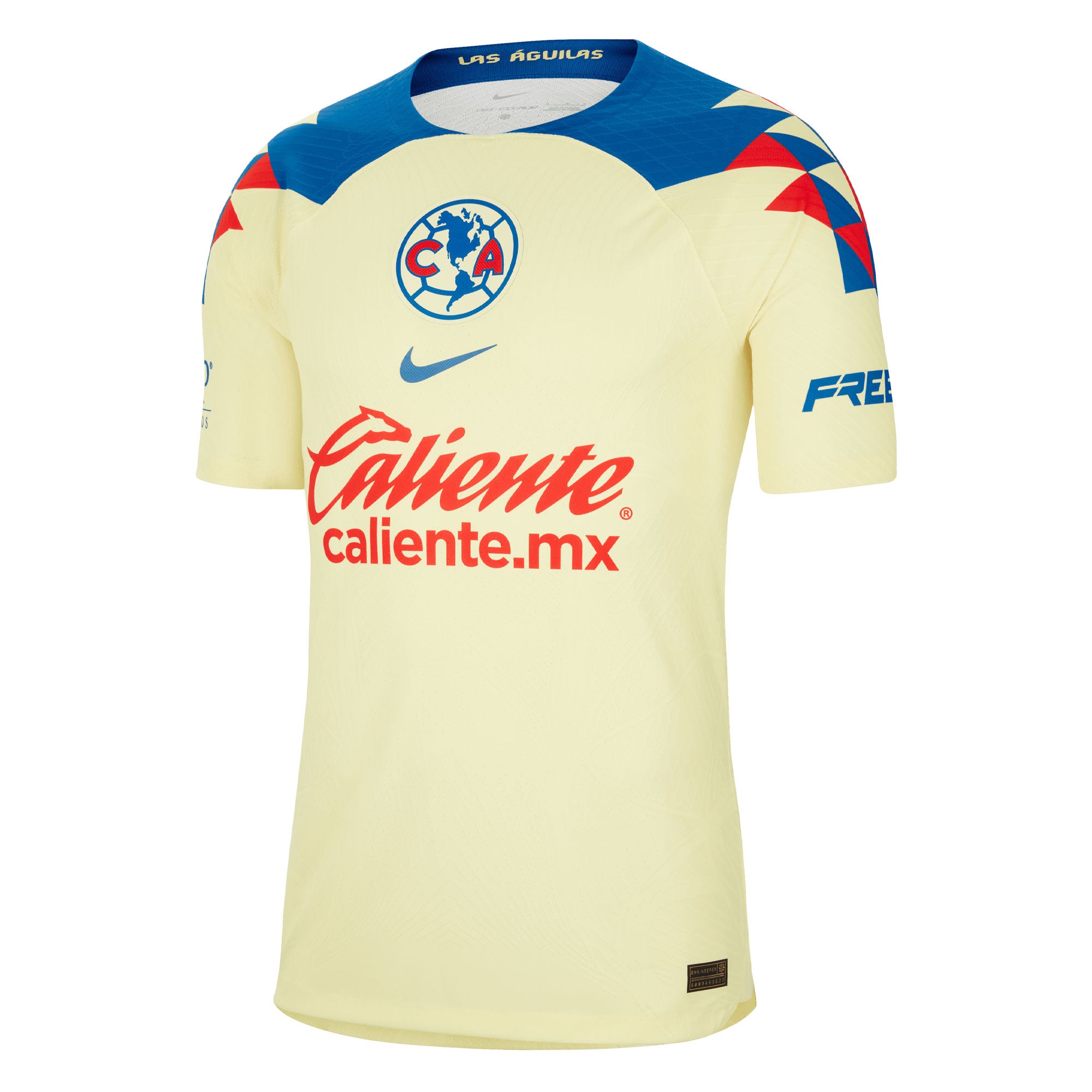 Nike Men's Club America 2023/24 Dri-FIT ADV Home Jersey Yellow/Blue、mySite、noshort
