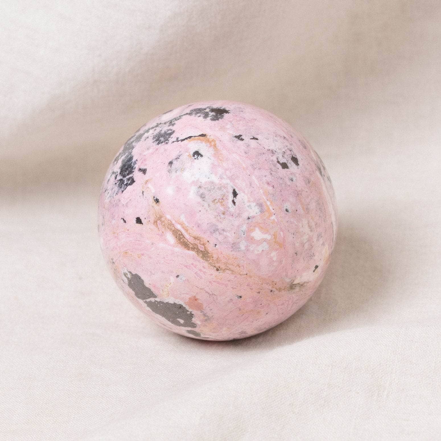 Peruvian Rhodonite Sphere with Tripod - AAA Premium Quality、mySite、hinf8tx79